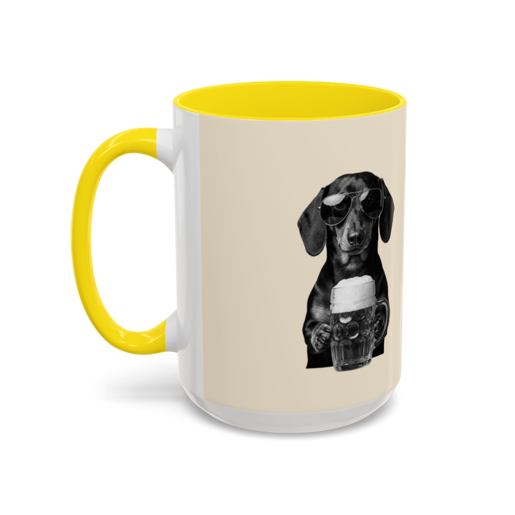 Personalized Dachshund Mug | Custom Name Coffee Mug | Funny Sausage Dog Gift | Beer Lover Dog Mug