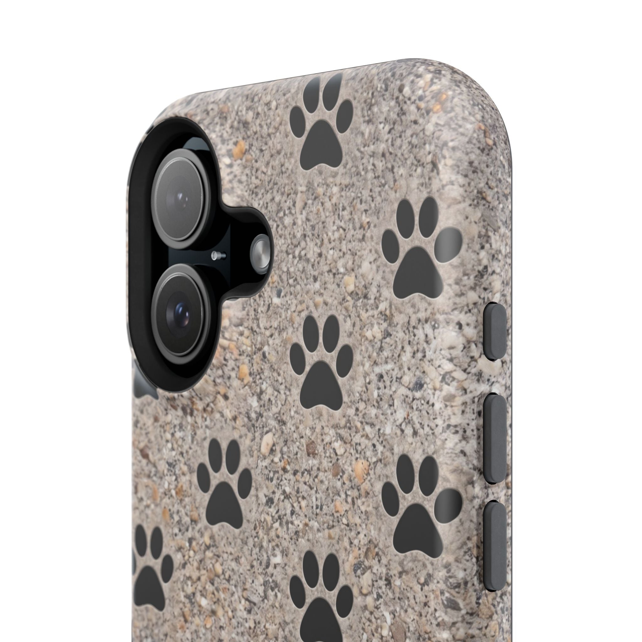 A True Friend Leaves Paw Prints Phone Case — Impact-Resistant Wireless Charging Cover