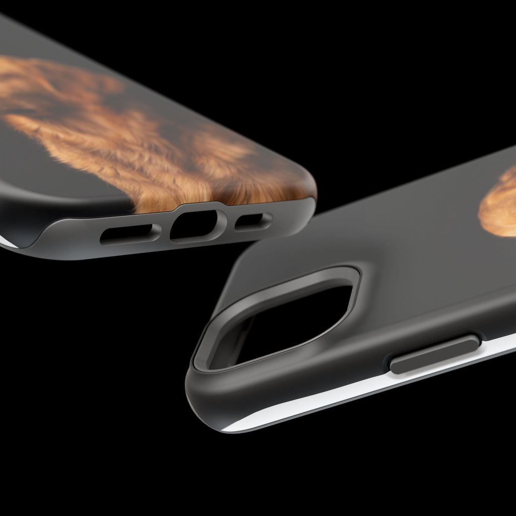 Golden Retriever Portrait Phone Case — Impact-Resistant Wireless Charging Cover