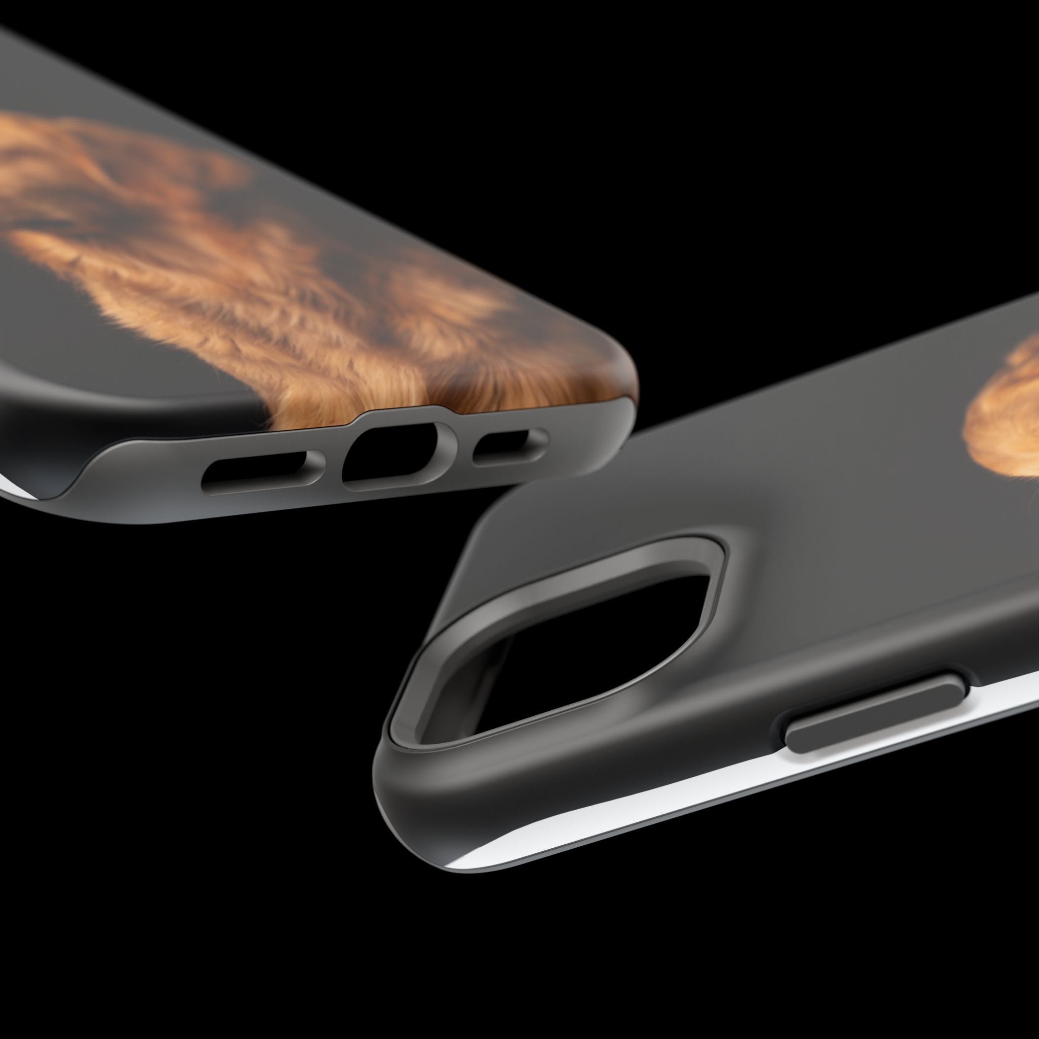 Golden Retriever Portrait Phone Case — Impact-Resistant Wireless Charging Cover