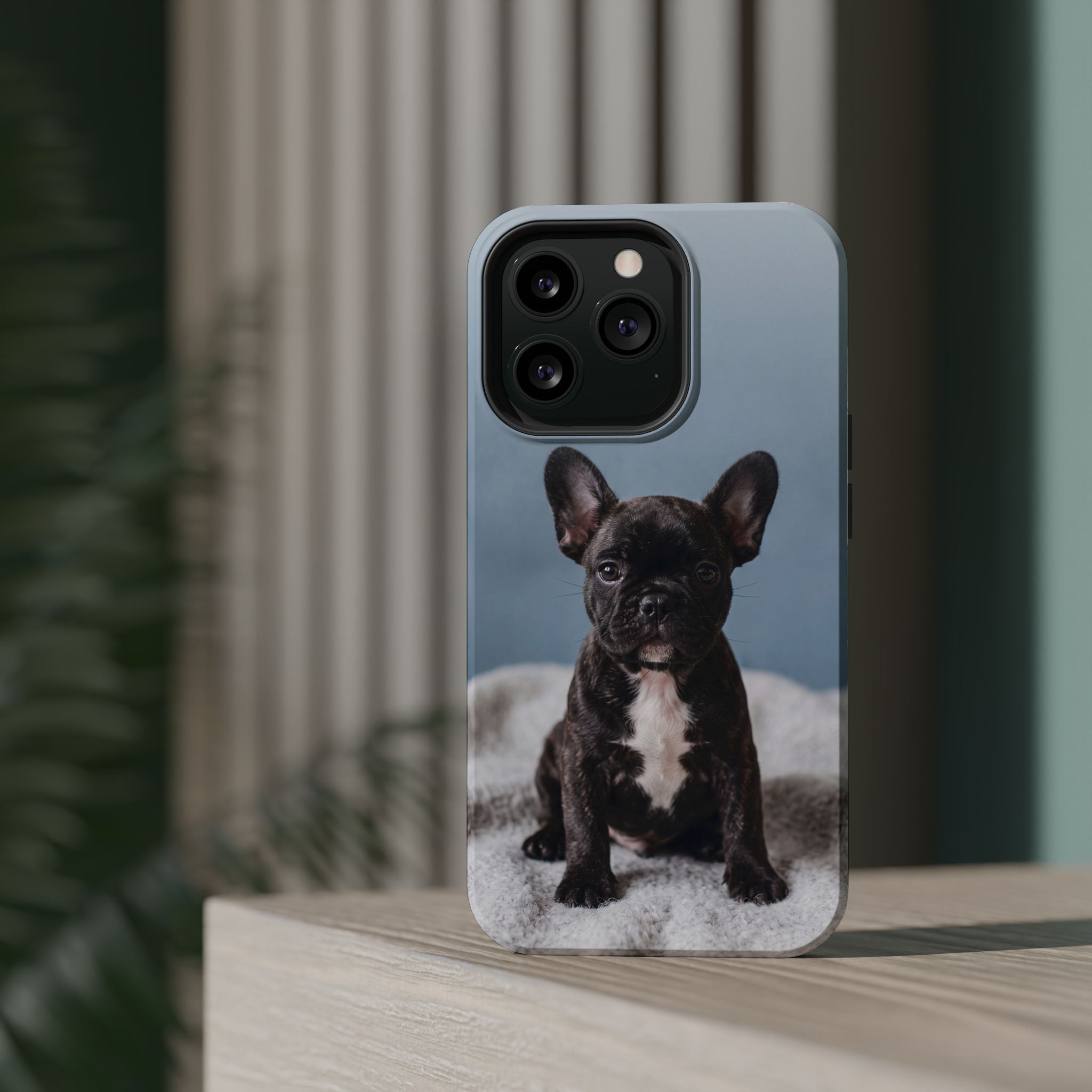 French Bulldog Puppy Phone Case — Impact-Resistant Wireless Charging Cover