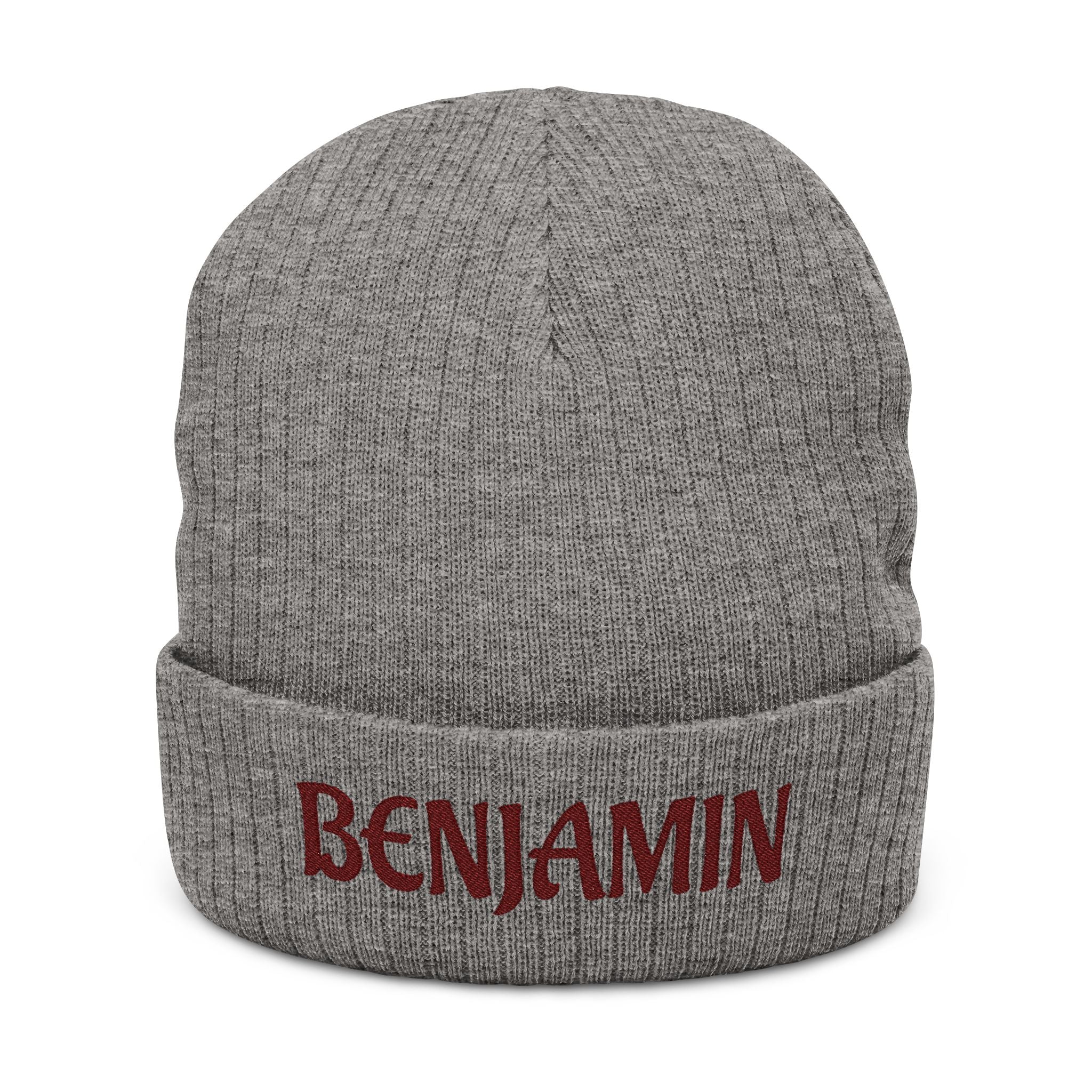 Plumber's Personalized Name Embroidered Ribbed Knit Beanie
