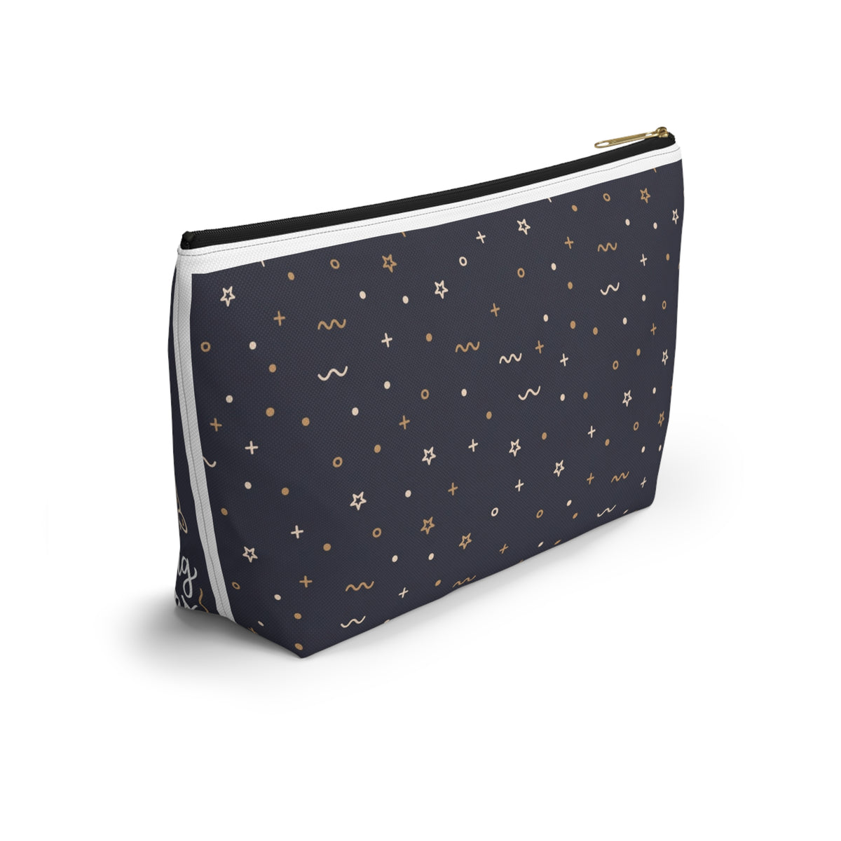 Nursing Boho Quote Accessory Pouch — T-Bottom Zipper Bag