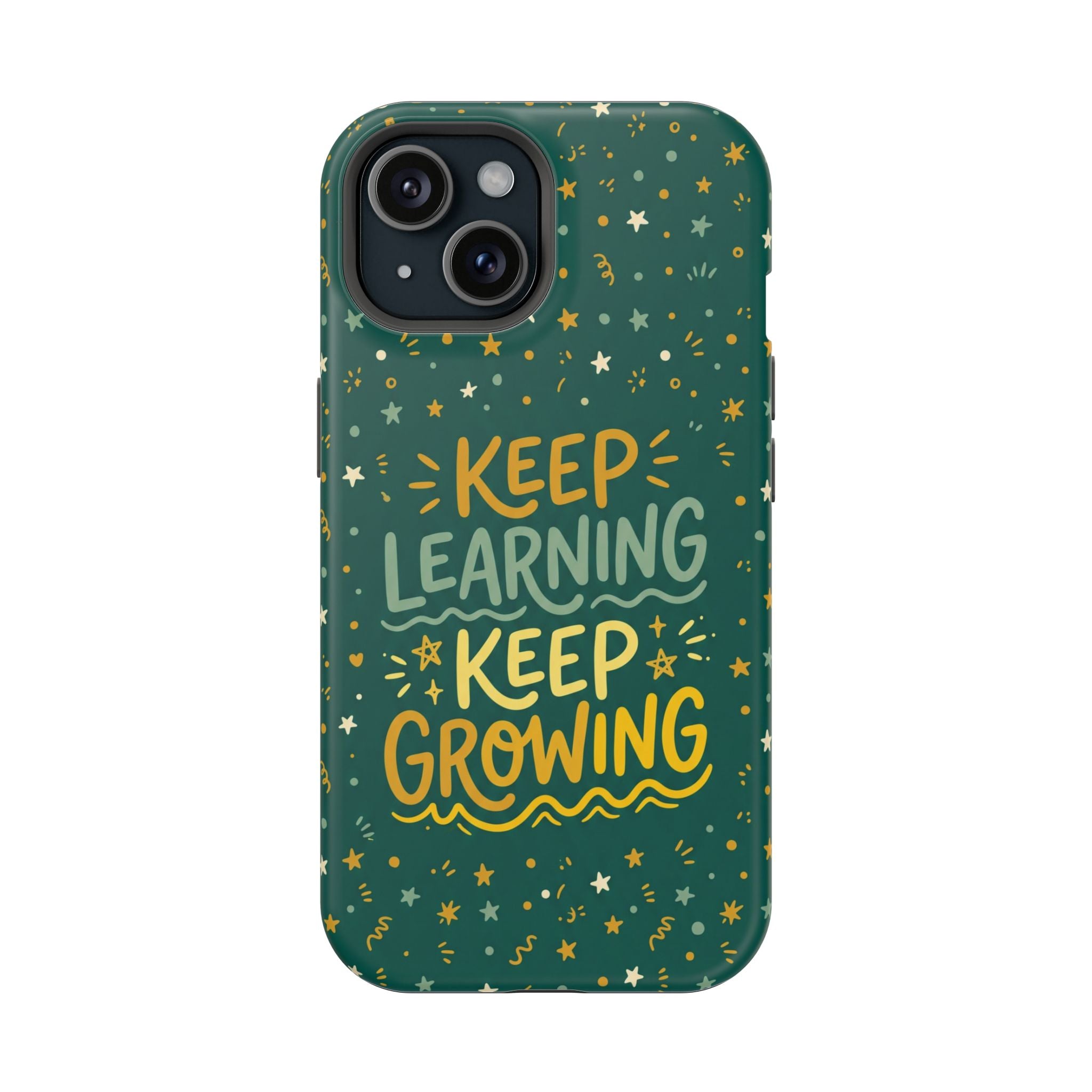 Keep Learning Keep Growing Teacher Phone Case — Wireless Charging Cover