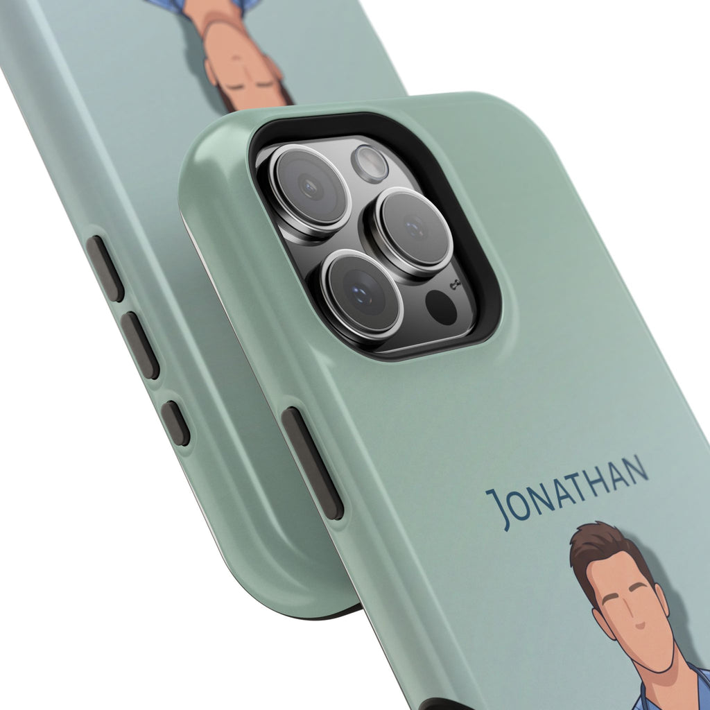 Personalized Nurse Portrait Phone Case — Impact-Resistant Wireless Charging Cover