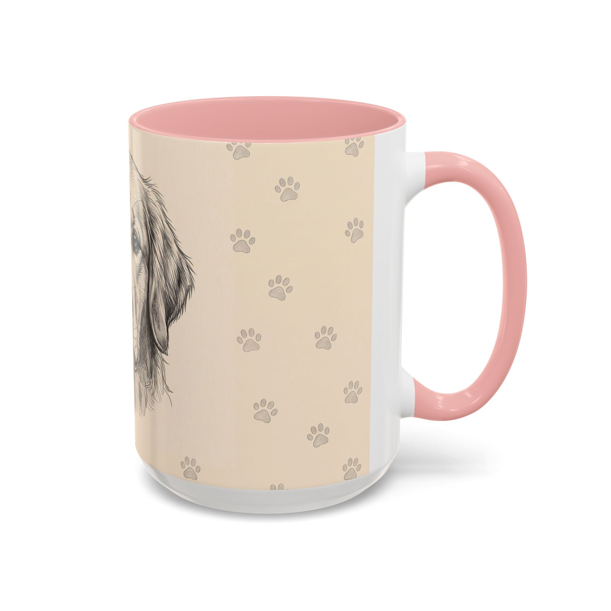 Golden Retriever Sketch Mug | Golden Retriever Lover Gift | Pencil Art Dog Coffee Mug
