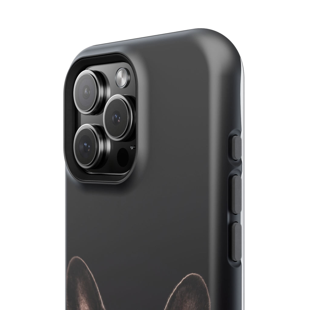 Black French Bulldog Phone Case — Impact-Resistant Wireless Charging Cover