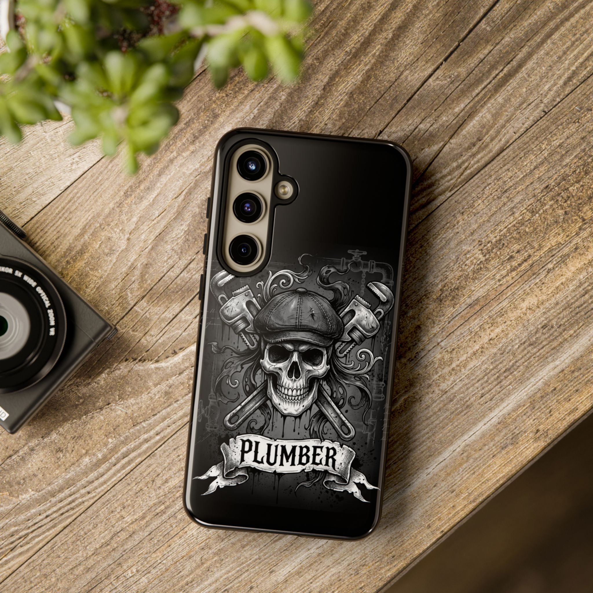 Gothic Skull Plumber Phone Case - Samsung & iPhone Series