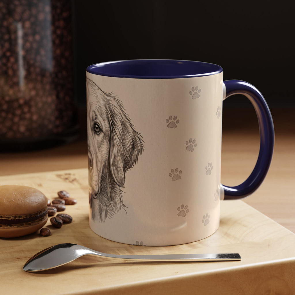 Golden Retriever Sketch Mug | Golden Retriever Lover Gift | Pencil Art Dog Coffee Mug