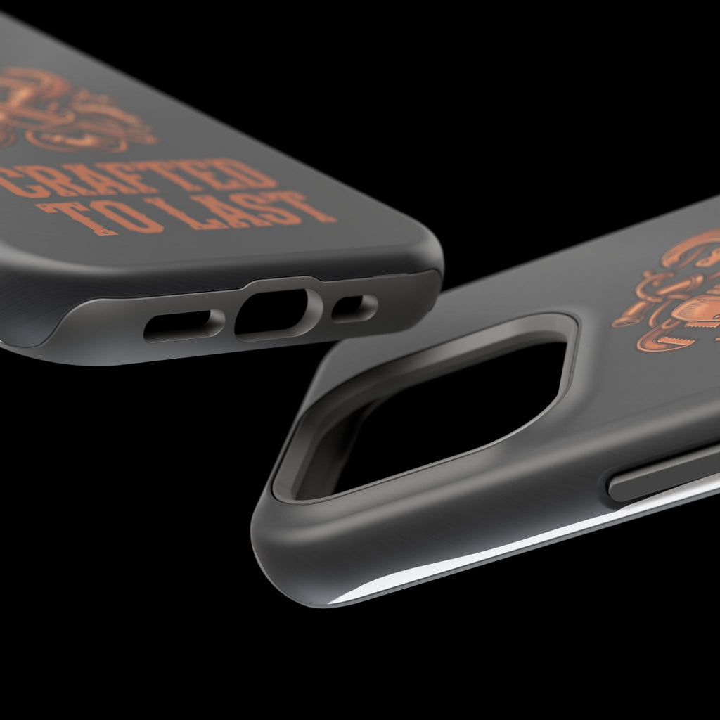 Crafted to Last Phone Case — Crossed Wrenches Wireless Charging Cover