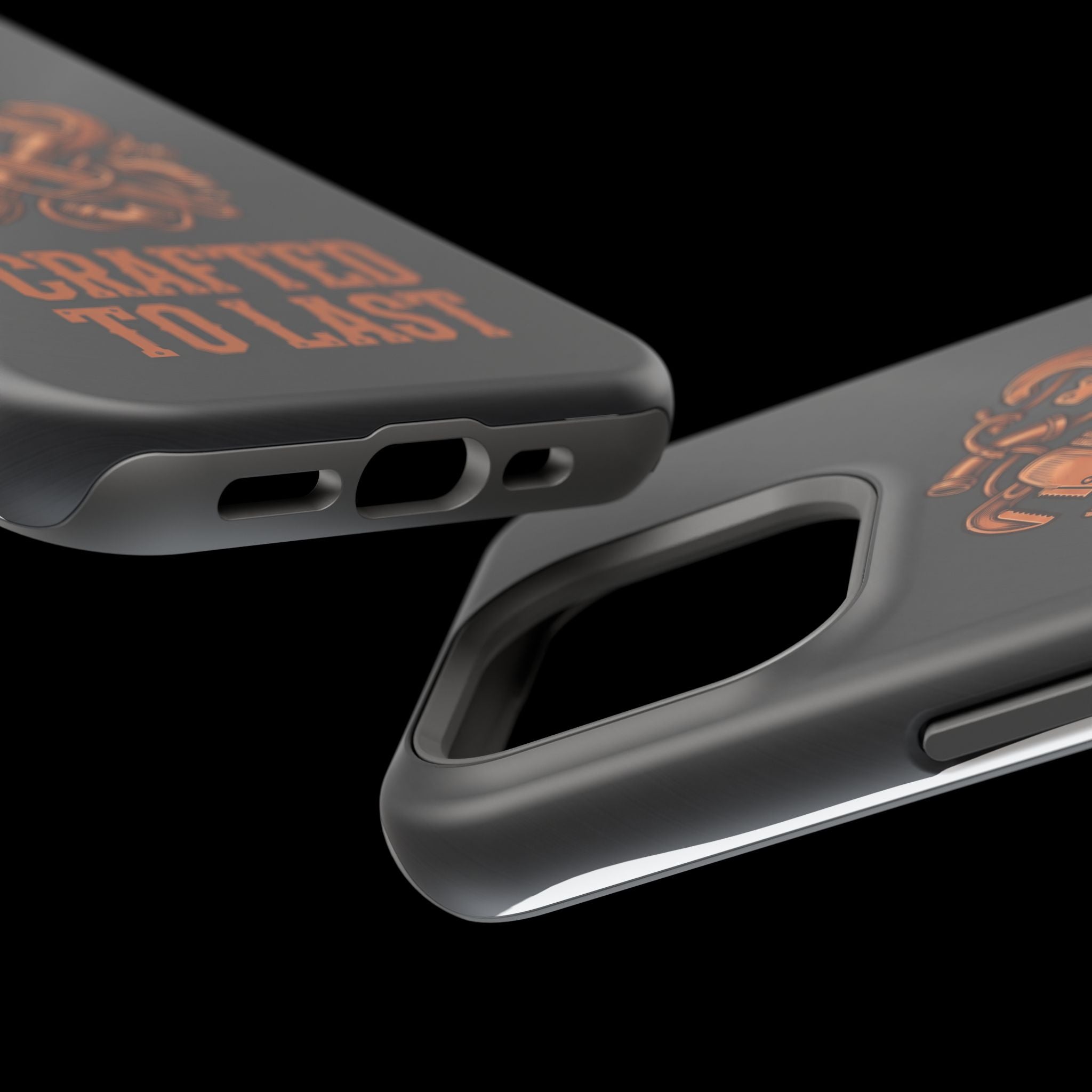 Crafted to Last Phone Case — Crossed Wrenches Wireless Charging Cover