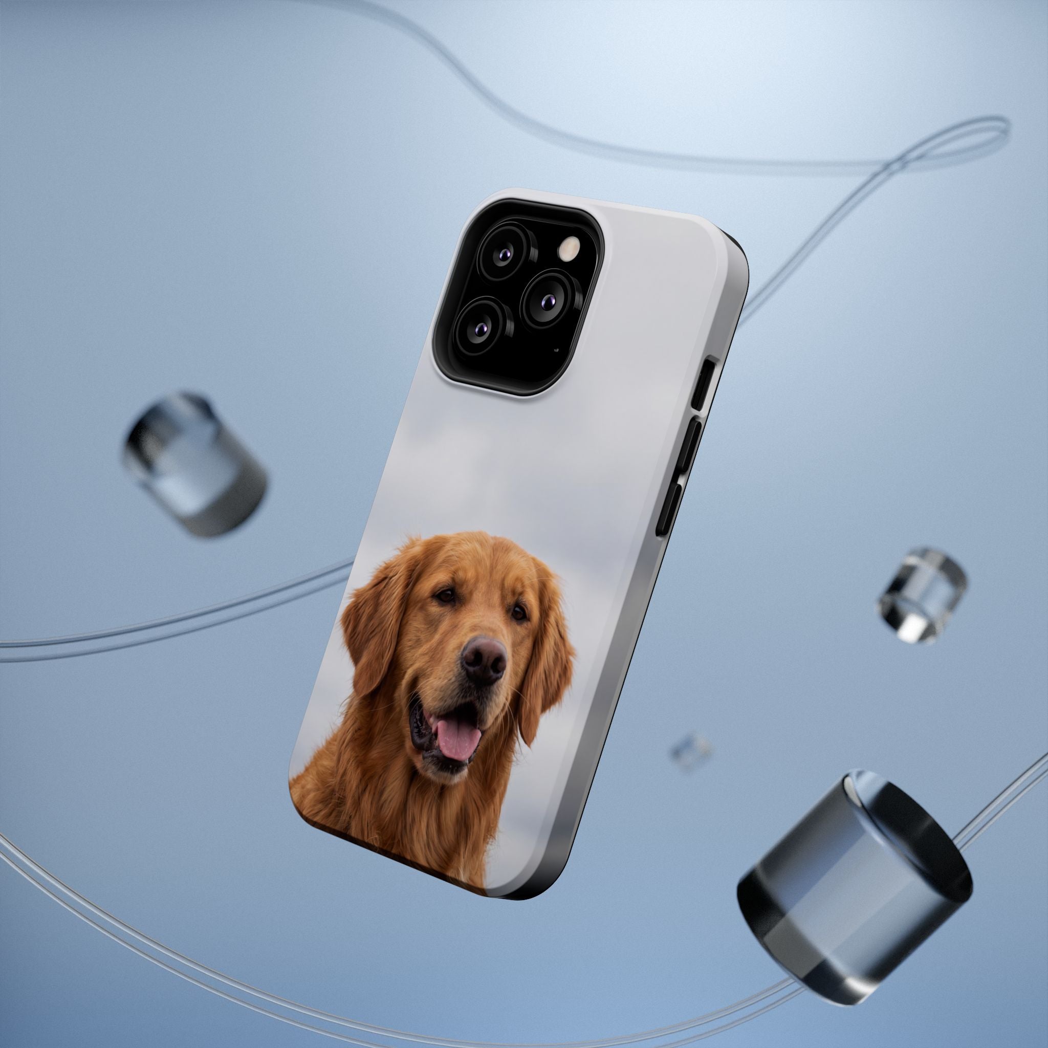 Golden Retriever Phone Case — Impact-Resistant Wireless Charging Cover
