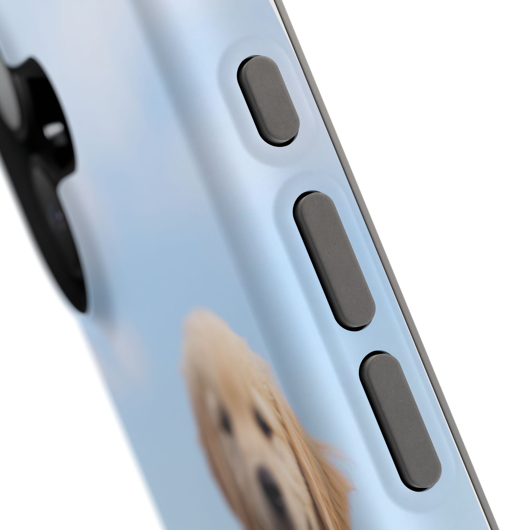 Golden Retriever Puppy Duo Phone Case — Impact-Resistant Wireless Charging Cover