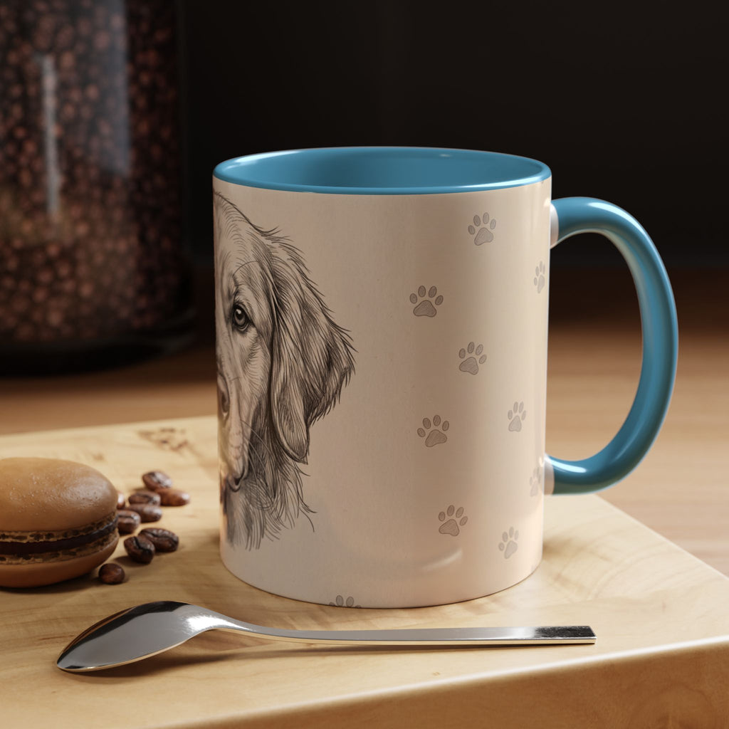 Golden Retriever Sketch Mug | Golden Retriever Lover Gift | Pencil Art Dog Coffee Mug