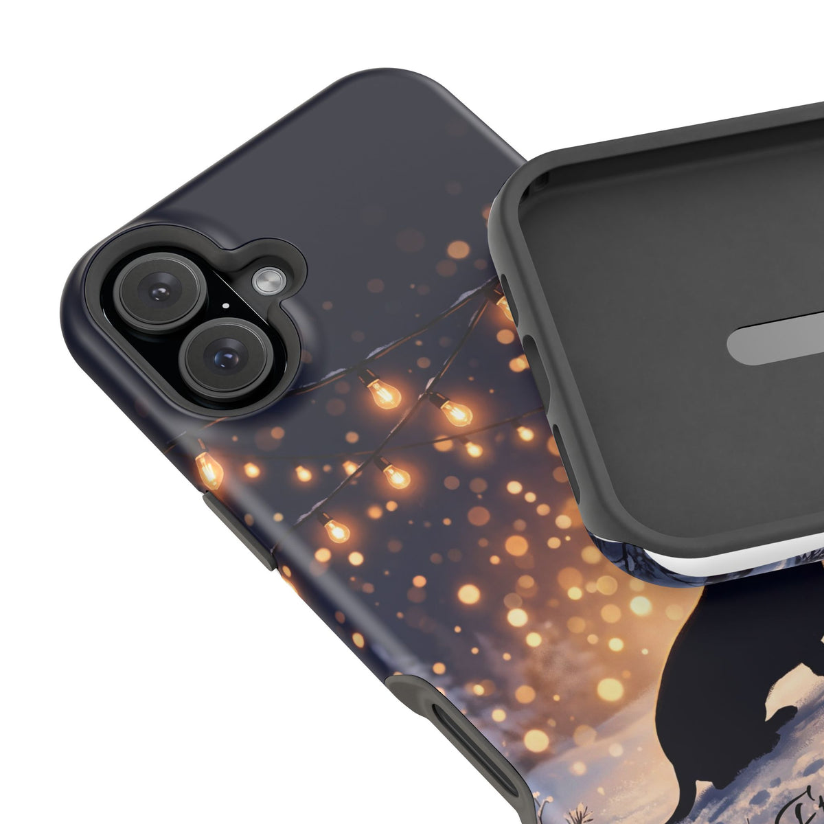 Personalized Dachshund Golden Sparks Phone Case — Wireless Charging Cover