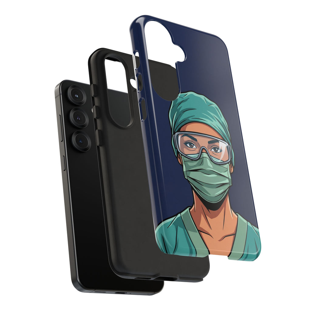 Nurse Illustrated Portrait Phone Case | iPhone & Samsung