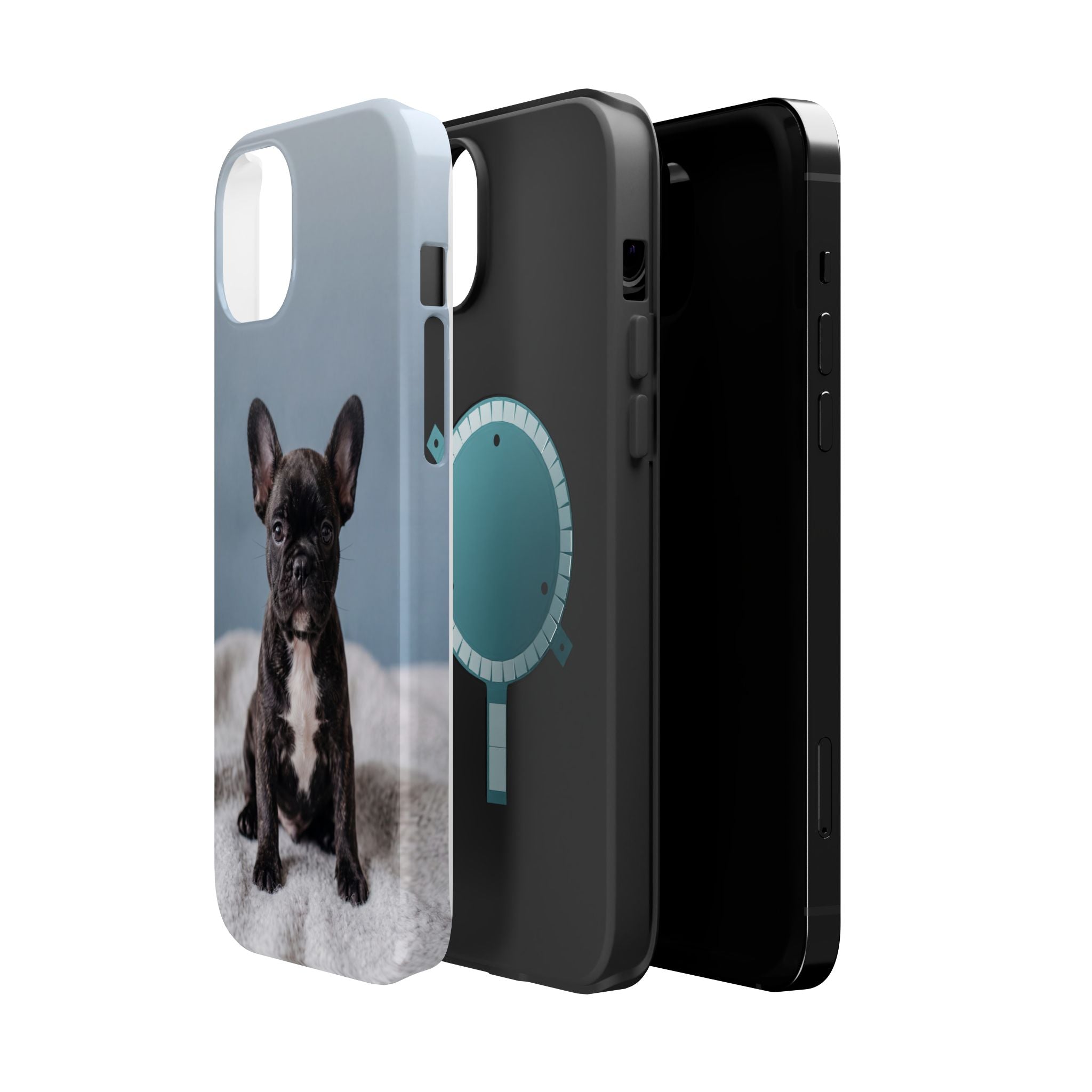 French Bulldog Puppy Phone Case — Impact-Resistant Wireless Charging Cover