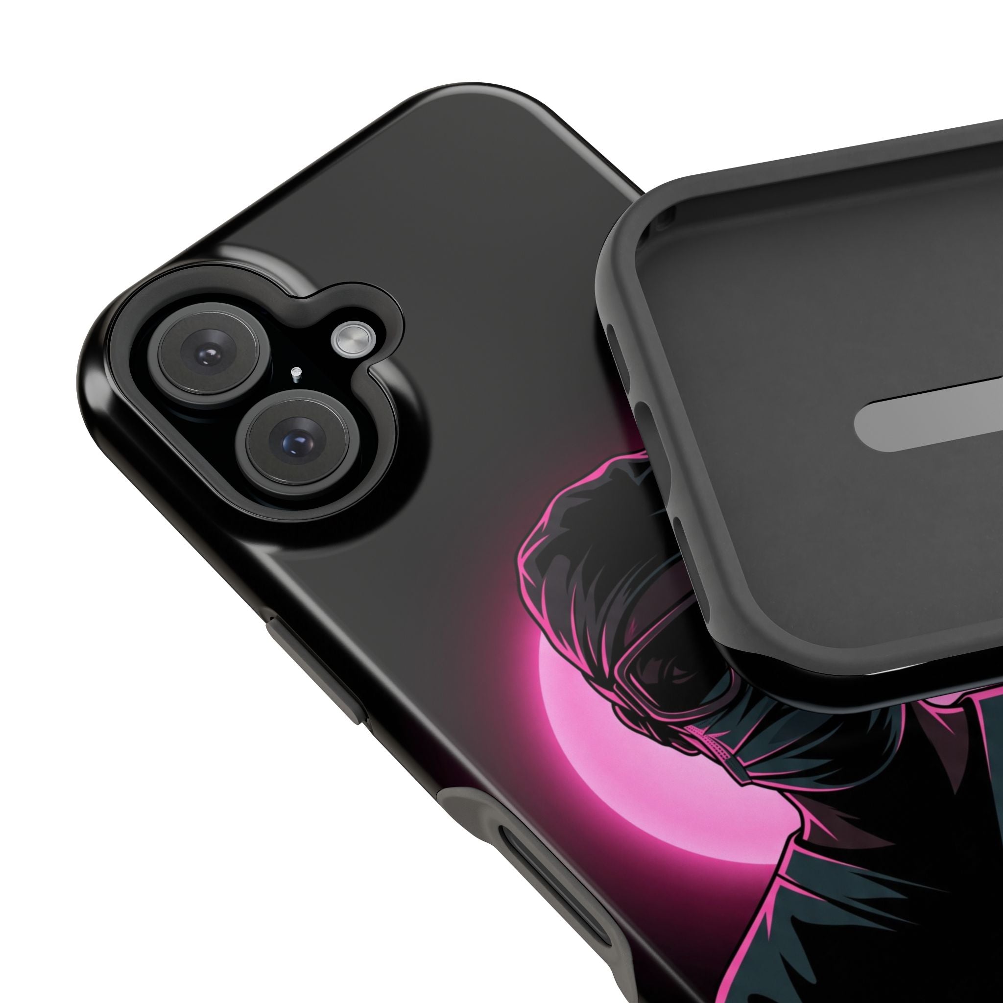 Nurse Portrait Phone Case — Navy Wireless Charging Cover
