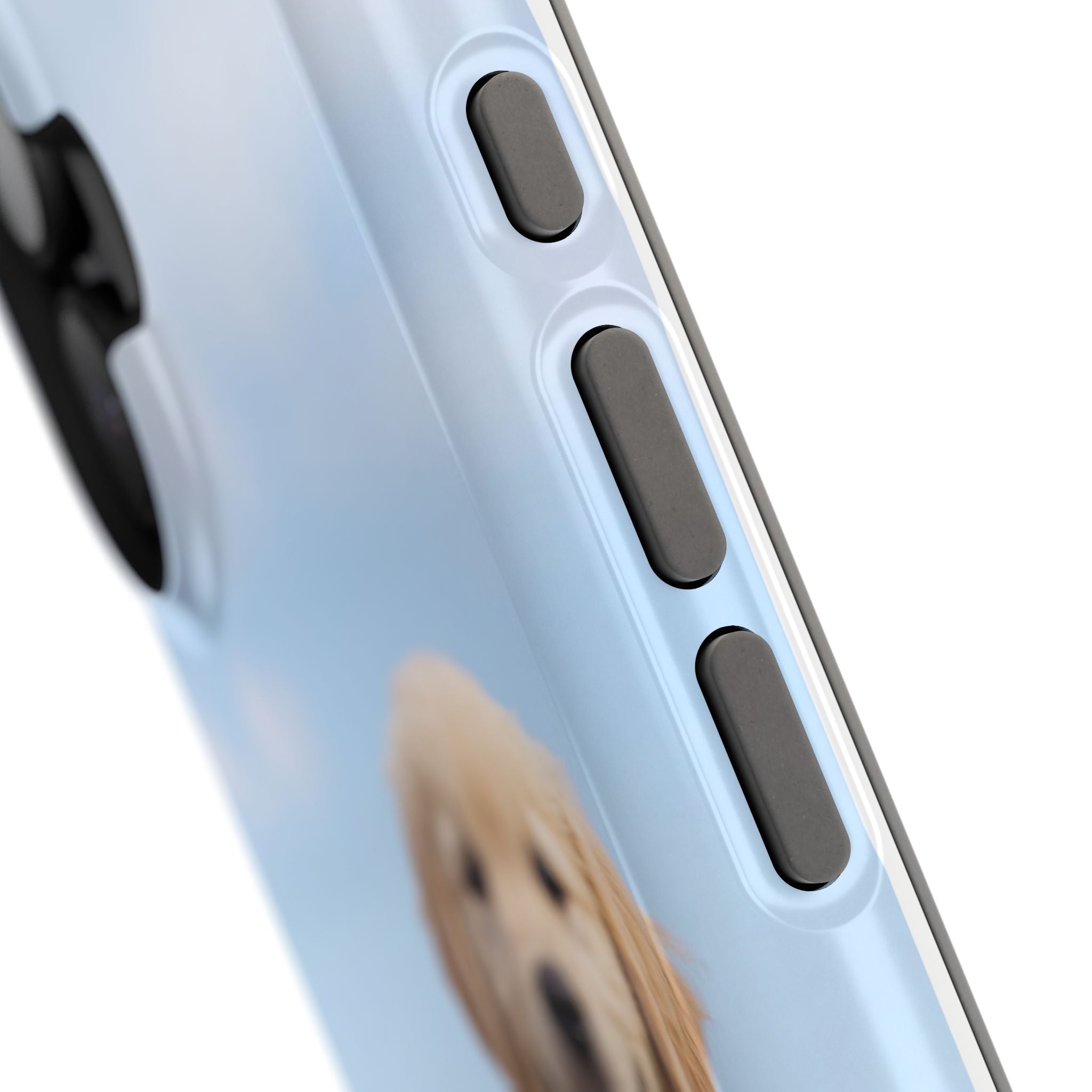Golden Retriever Puppy Duo Phone Case — Impact-Resistant Wireless Charging Cover