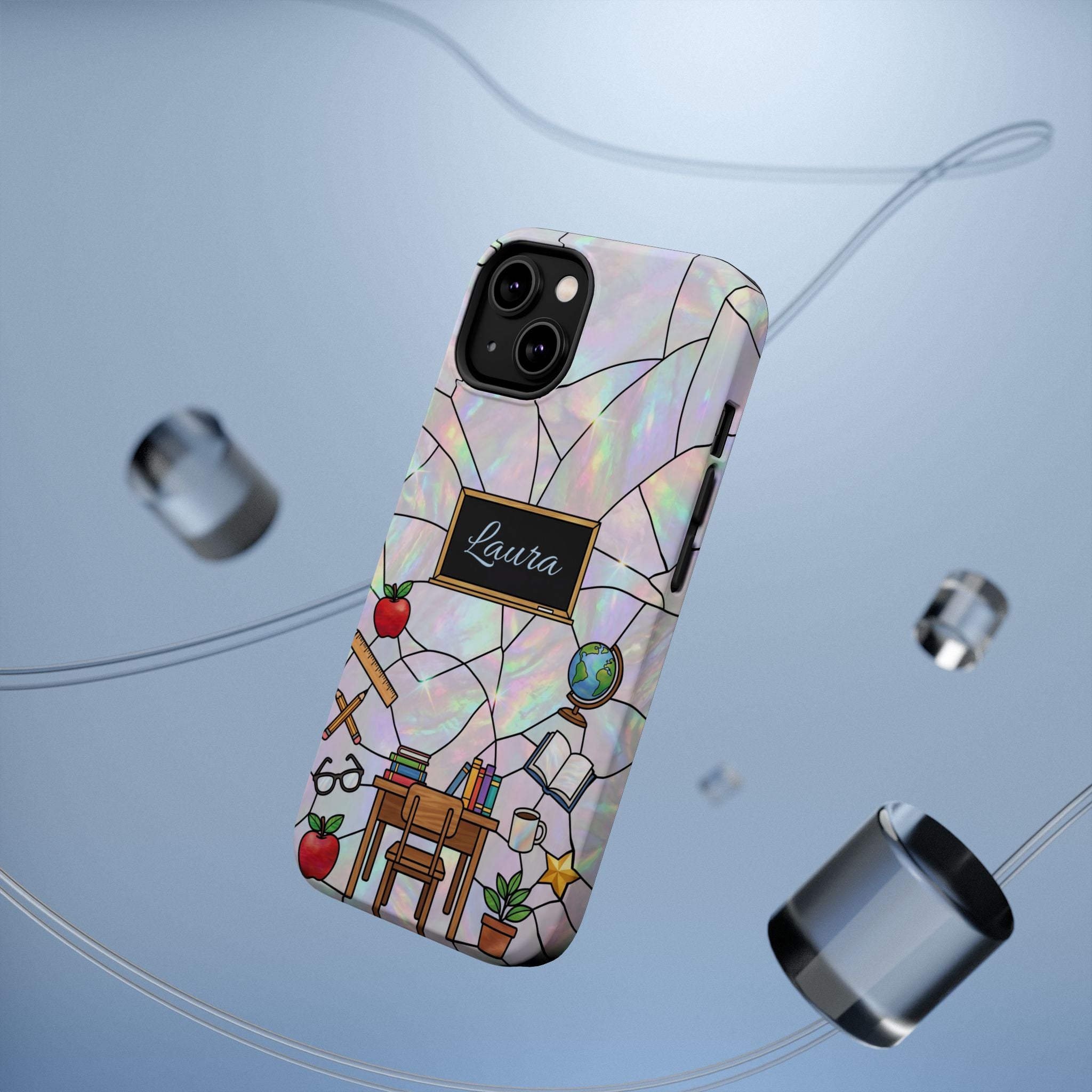 Personalized Teacher Phone Case — Impact-Resistant Wireless Charging Cover