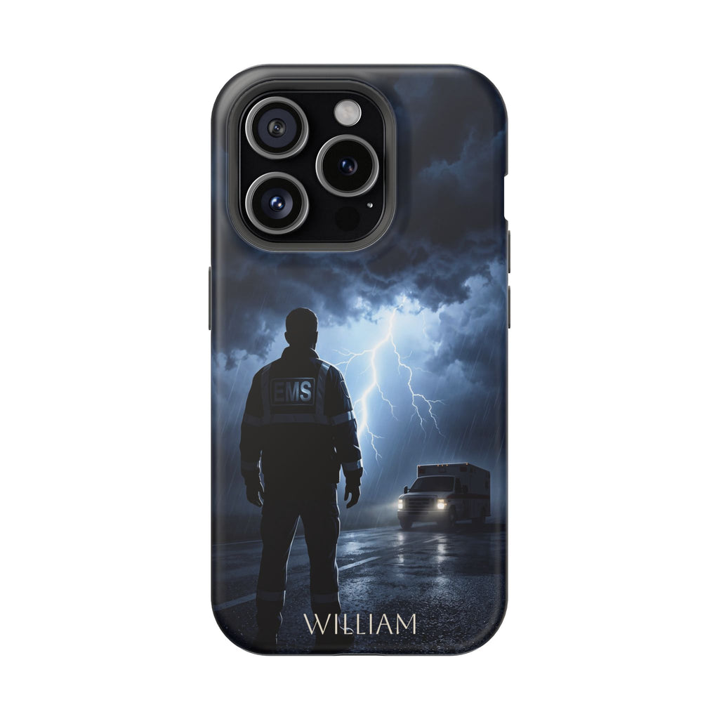 Personalized Lightning Storm EMS Phone Case — Wireless Charging Cover