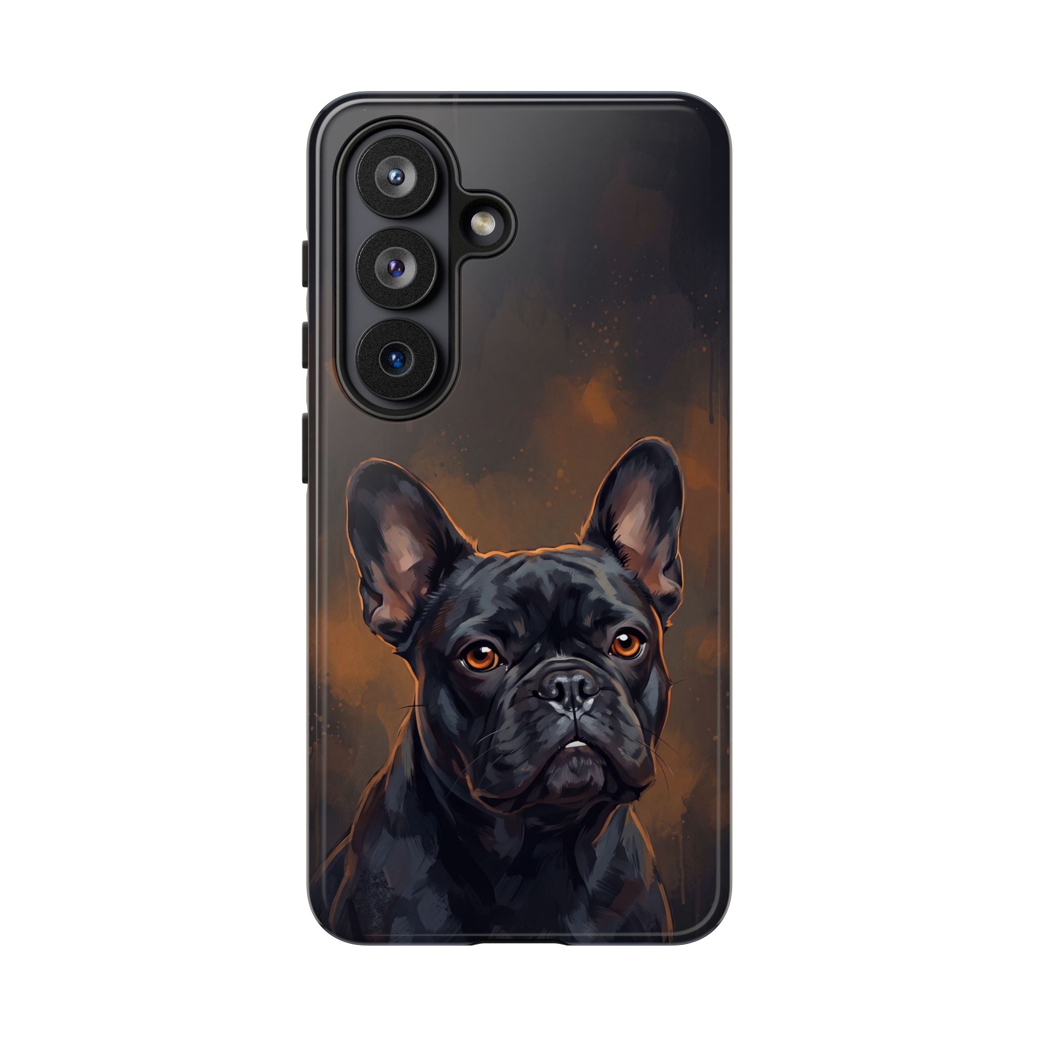 Moody French Bulldog Portrait Phone Case | Dramatic Studio Photography Style | iPhone & Samsung