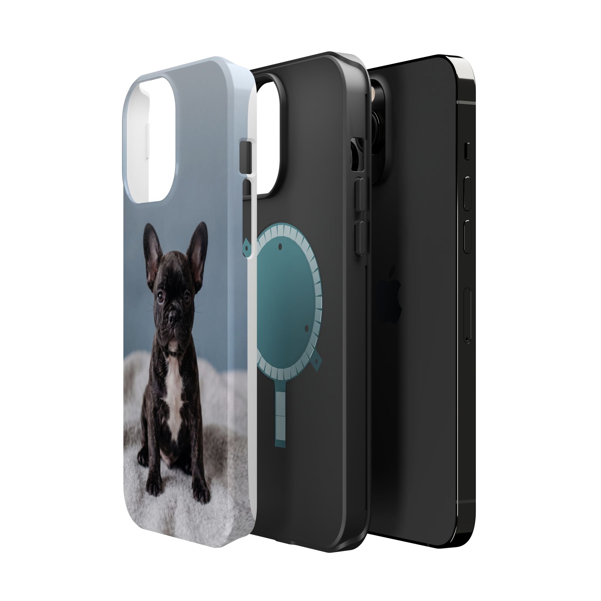 French Bulldog Puppy Phone Case — Impact-Resistant Wireless Charging Cover