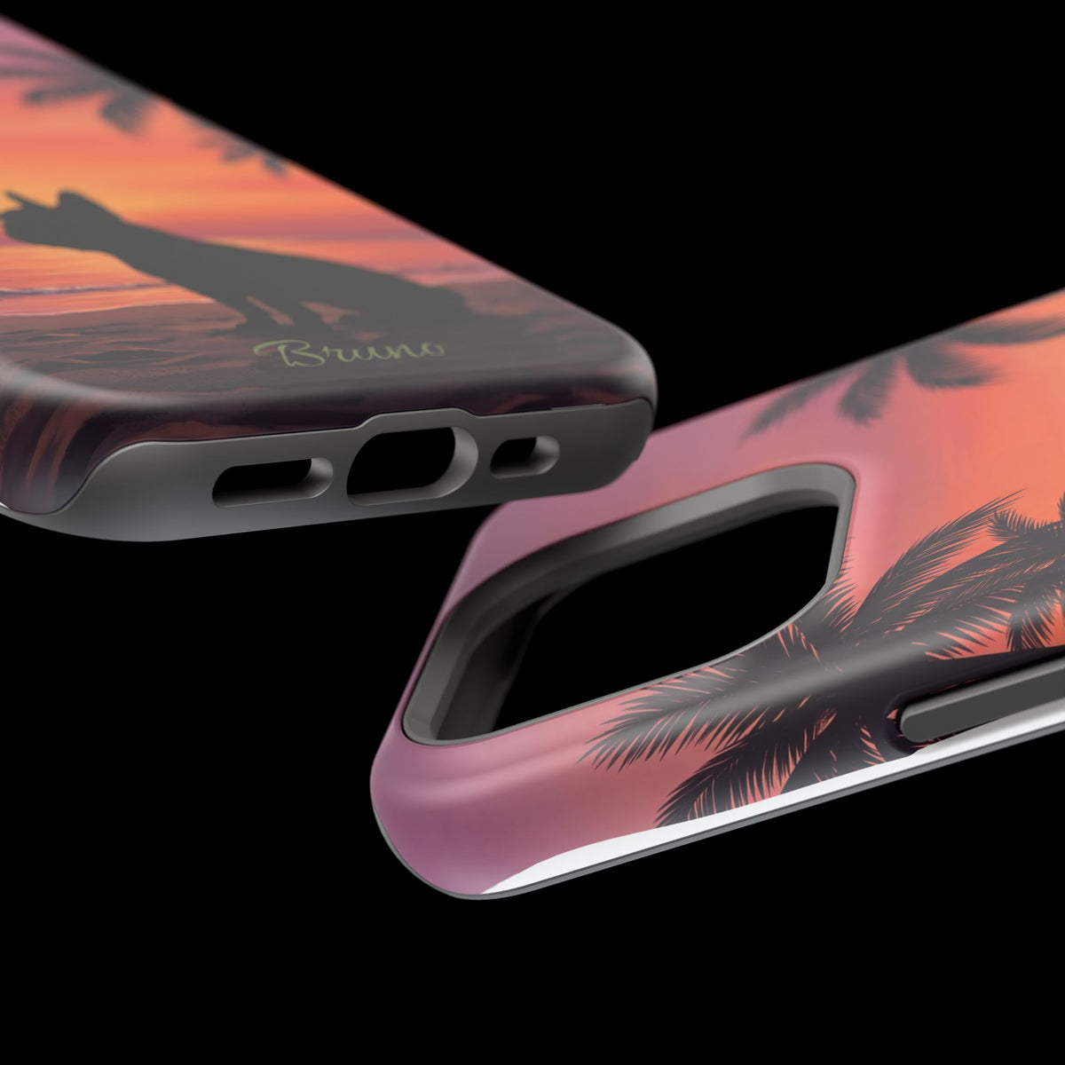 Personalized French Bulldog Tropical Beach Phone Case — Wireless Charging Cover