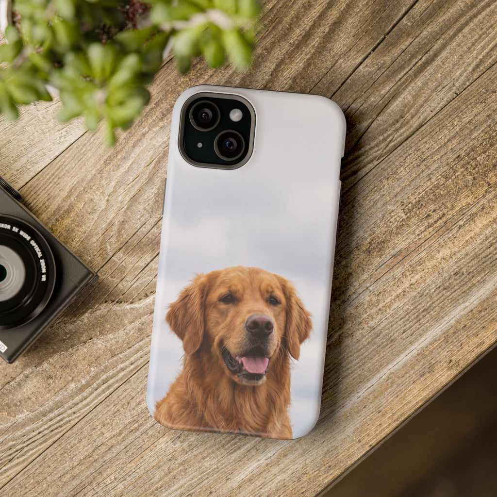 Golden Retriever Phone Case — Impact-Resistant Wireless Charging Cover