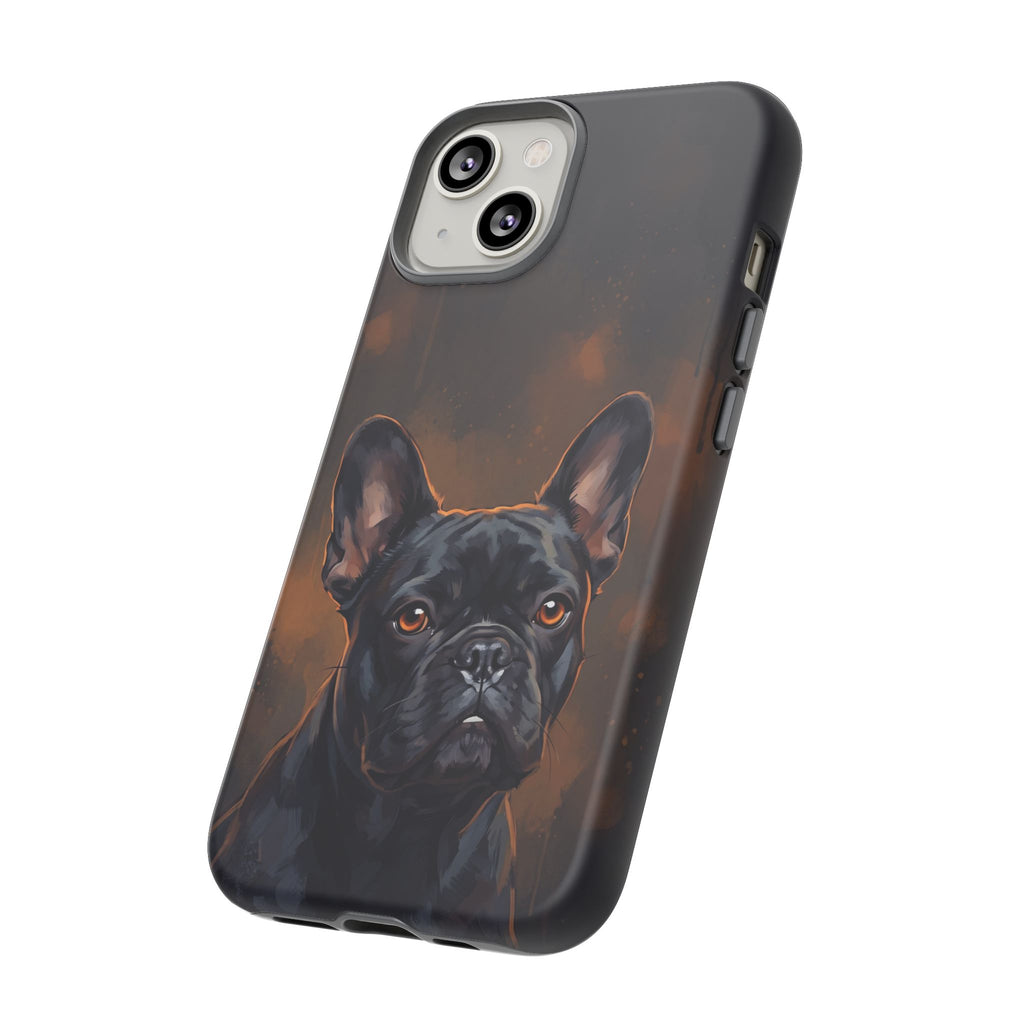Moody French Bulldog Portrait Phone Case | Dramatic Studio Photography Style | iPhone & Samsung