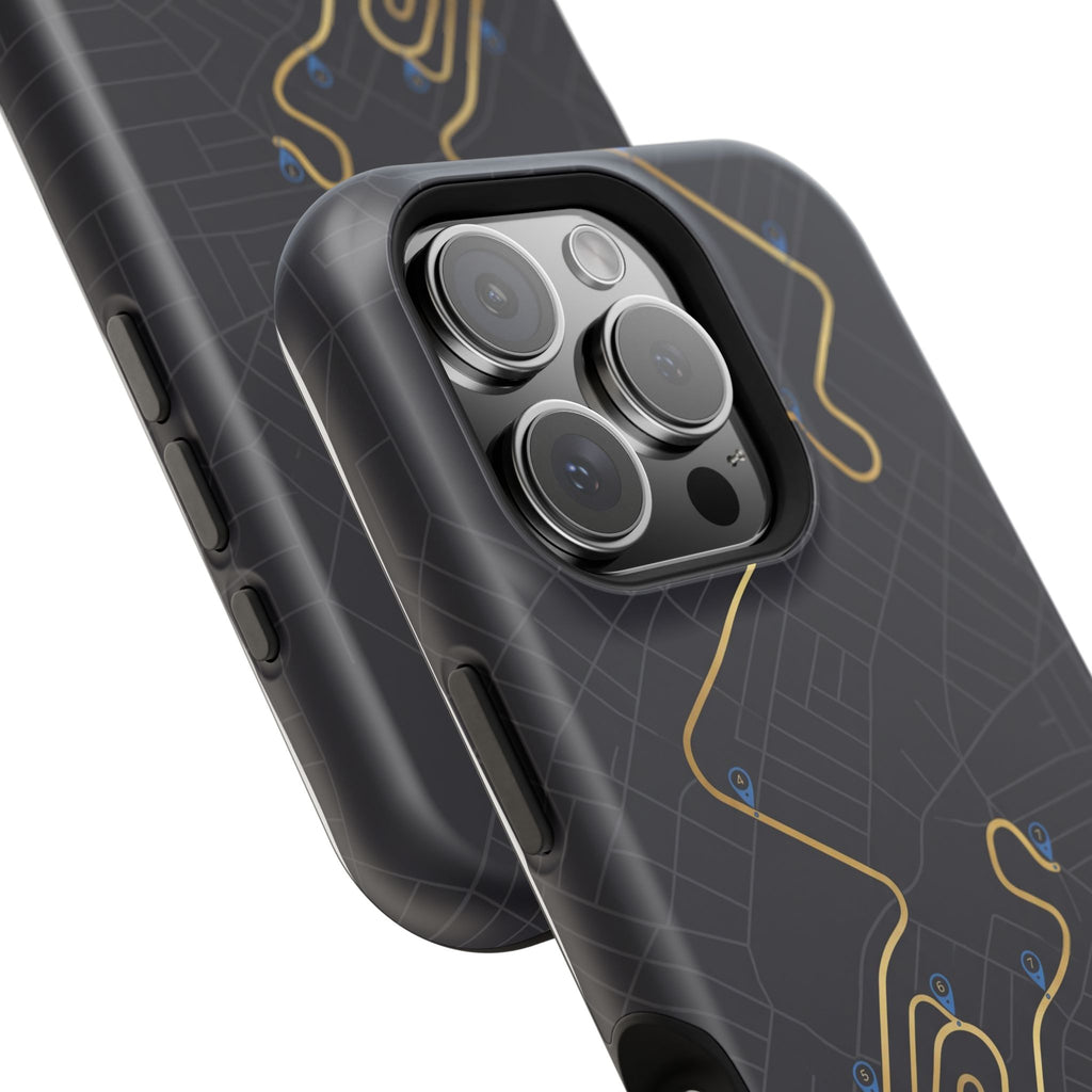 Paramedic/EMT Route Line Phone Case — Magnetic Wireless Charging Cover