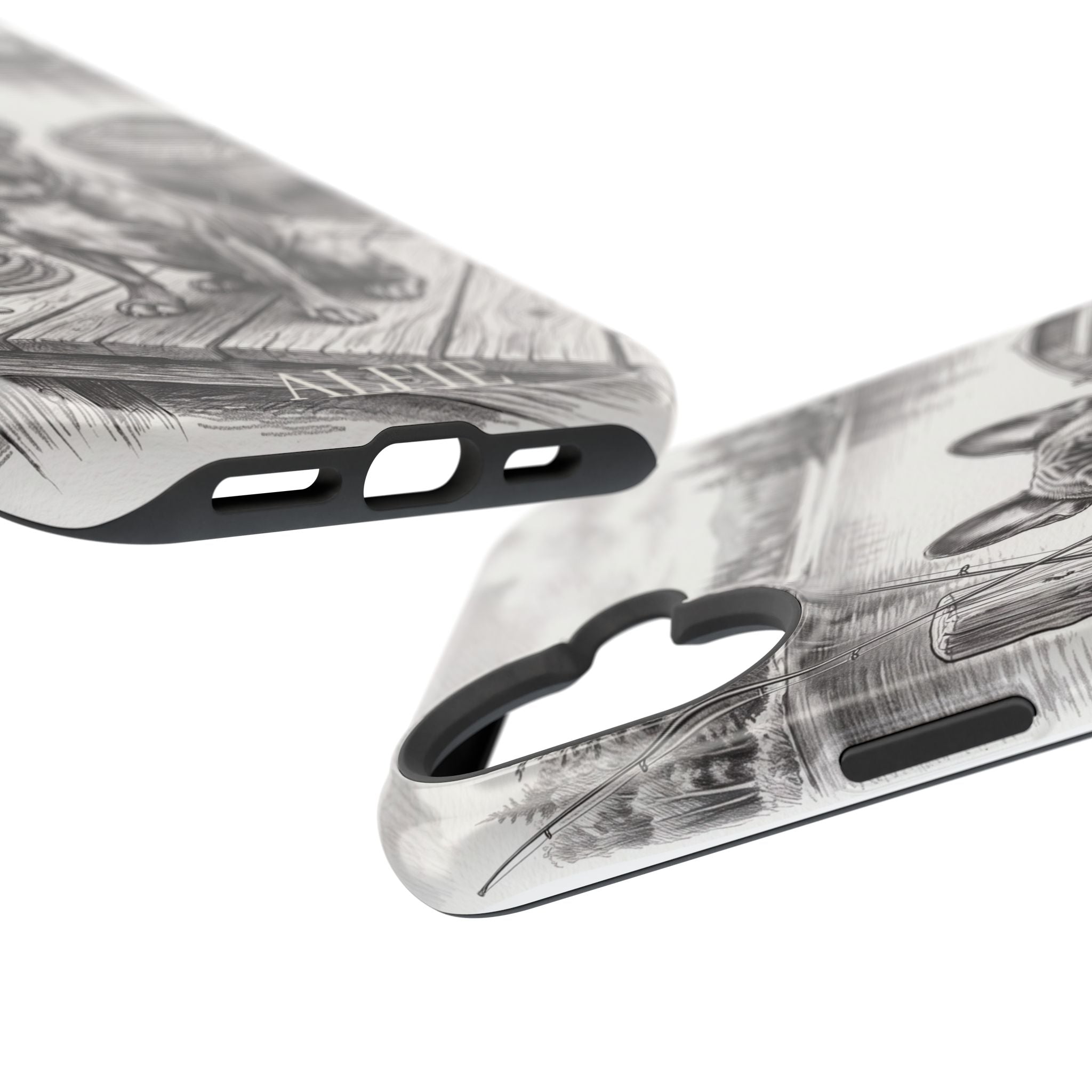 Personalized French Bulldog Lakeside Dock Phone Case — Wireless Charging Cover