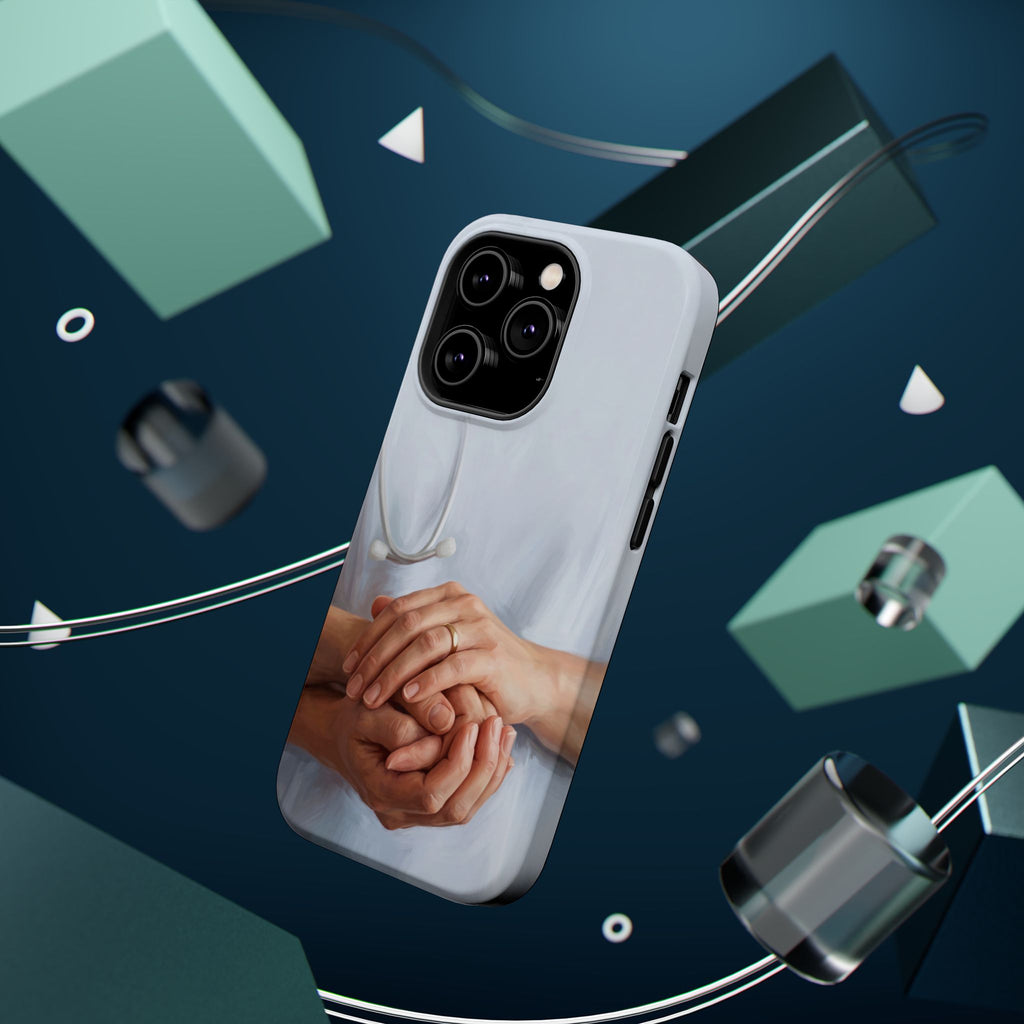 Impact-Resistant Phone Case — Caring Hands Wireless Charging Cover