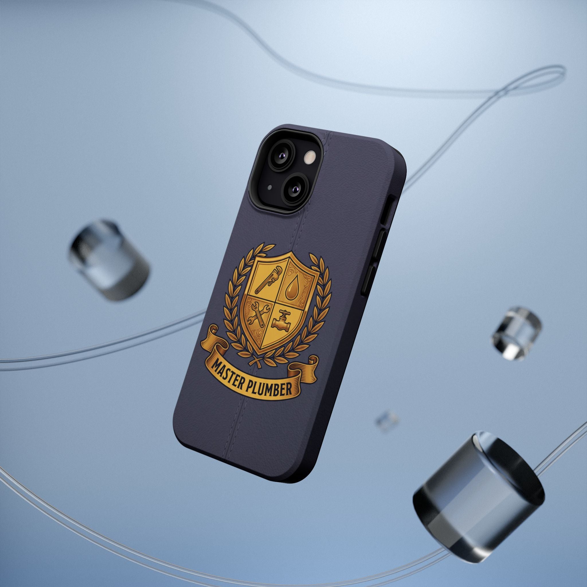 Master Plumber Crest Phone Case — Heraldic Shield Wireless Charging Cover
