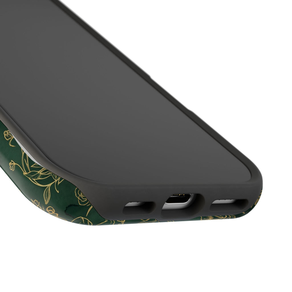 Personalized Nurse Botanical Phone Case — Impact-Resistant Wireless Charging Cover