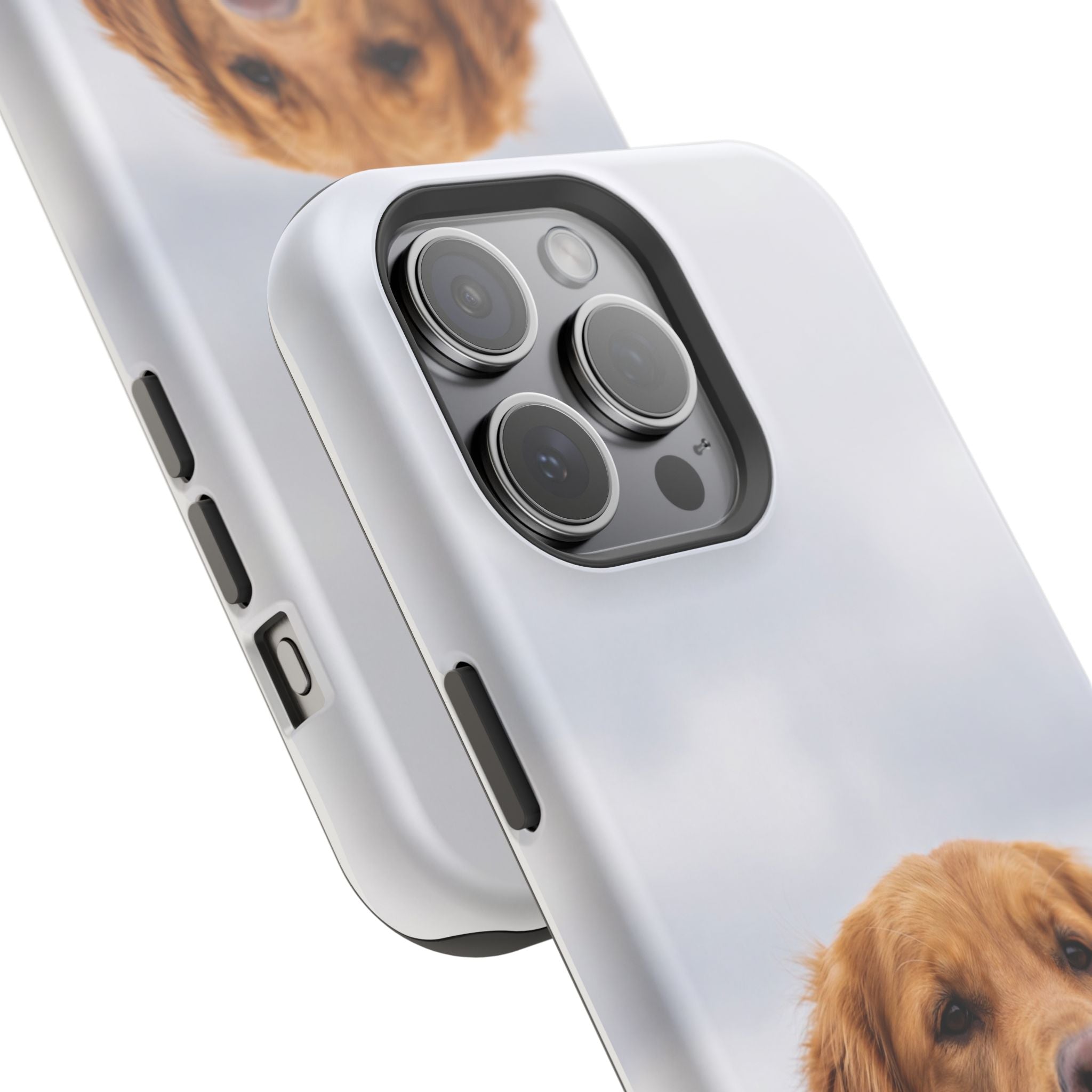 Golden Retriever Phone Case — Impact-Resistant Wireless Charging Cover