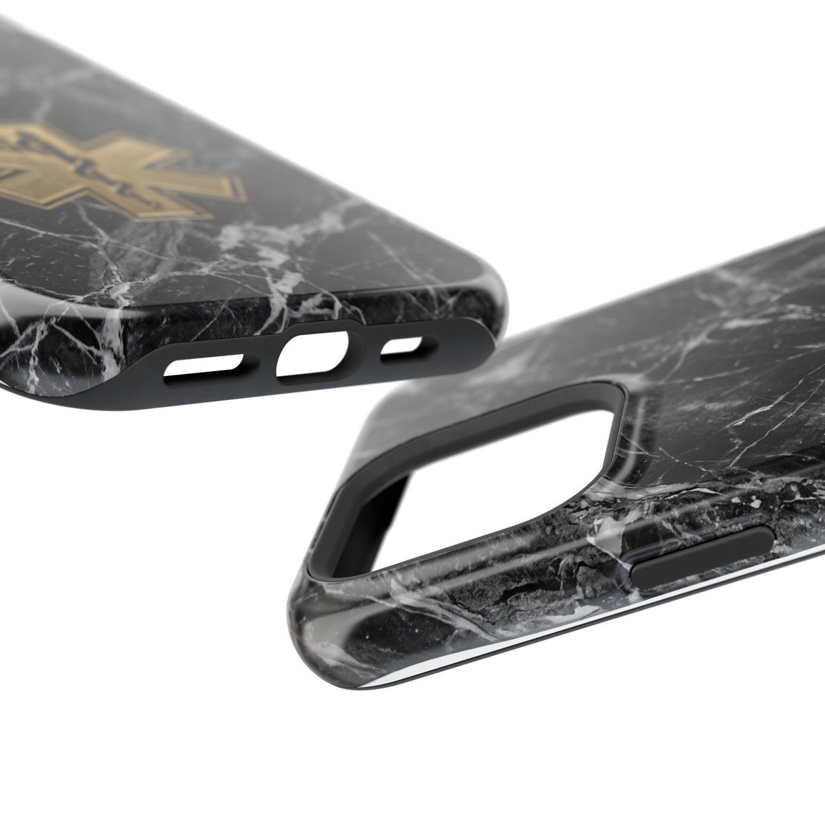 Paramedic/EMT Marble Phone Case — Magnetic Wireless Charging Cover