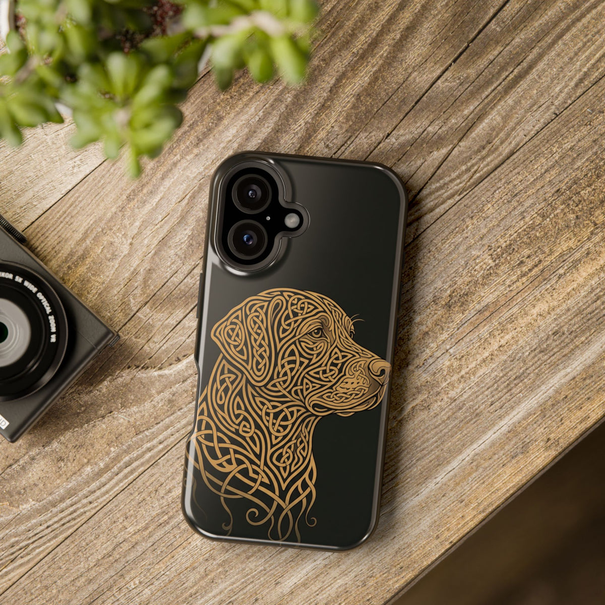 Celtic Knotwork Labrador Phone Case — Tough Magnetic Case with Wireless Charging