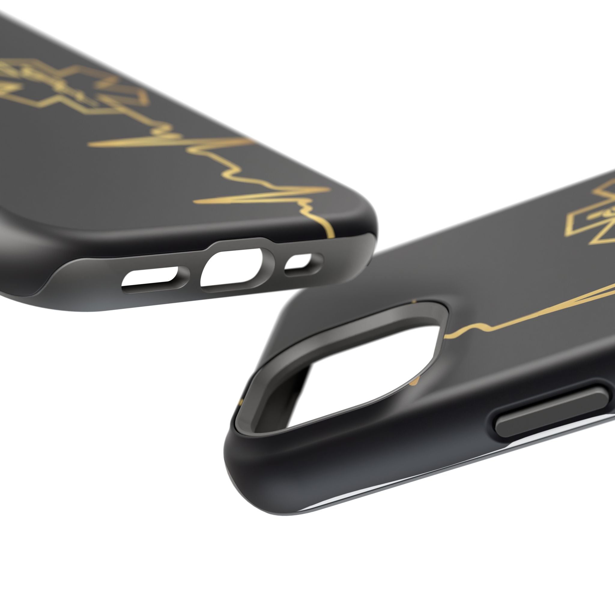 Paramedic/EMT Heartbeat Line Phone Case — Magnetic Wireless Charging Cover