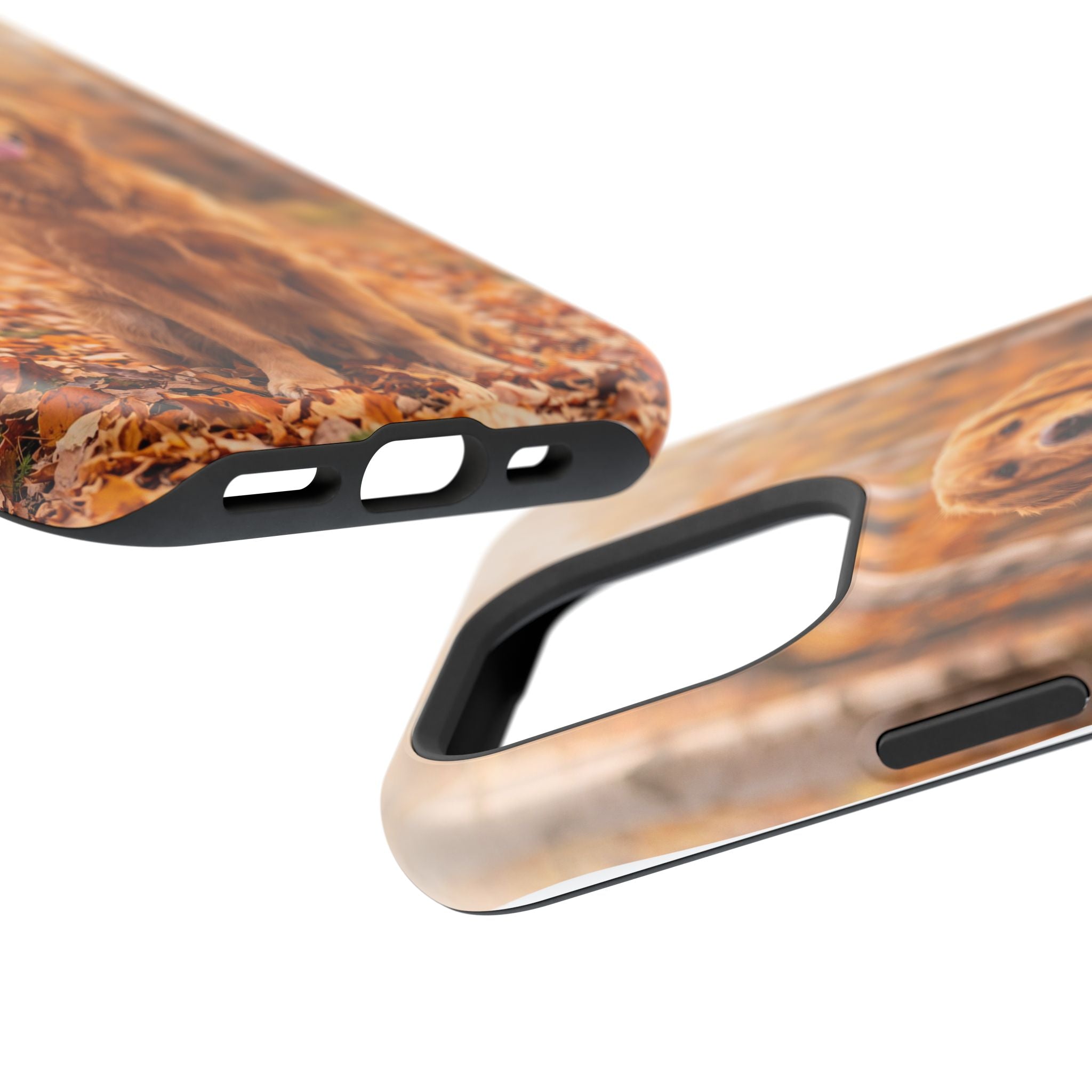 Autumn Golden Retriever Phone Case — Impact-Resistant Wireless Charging Cover