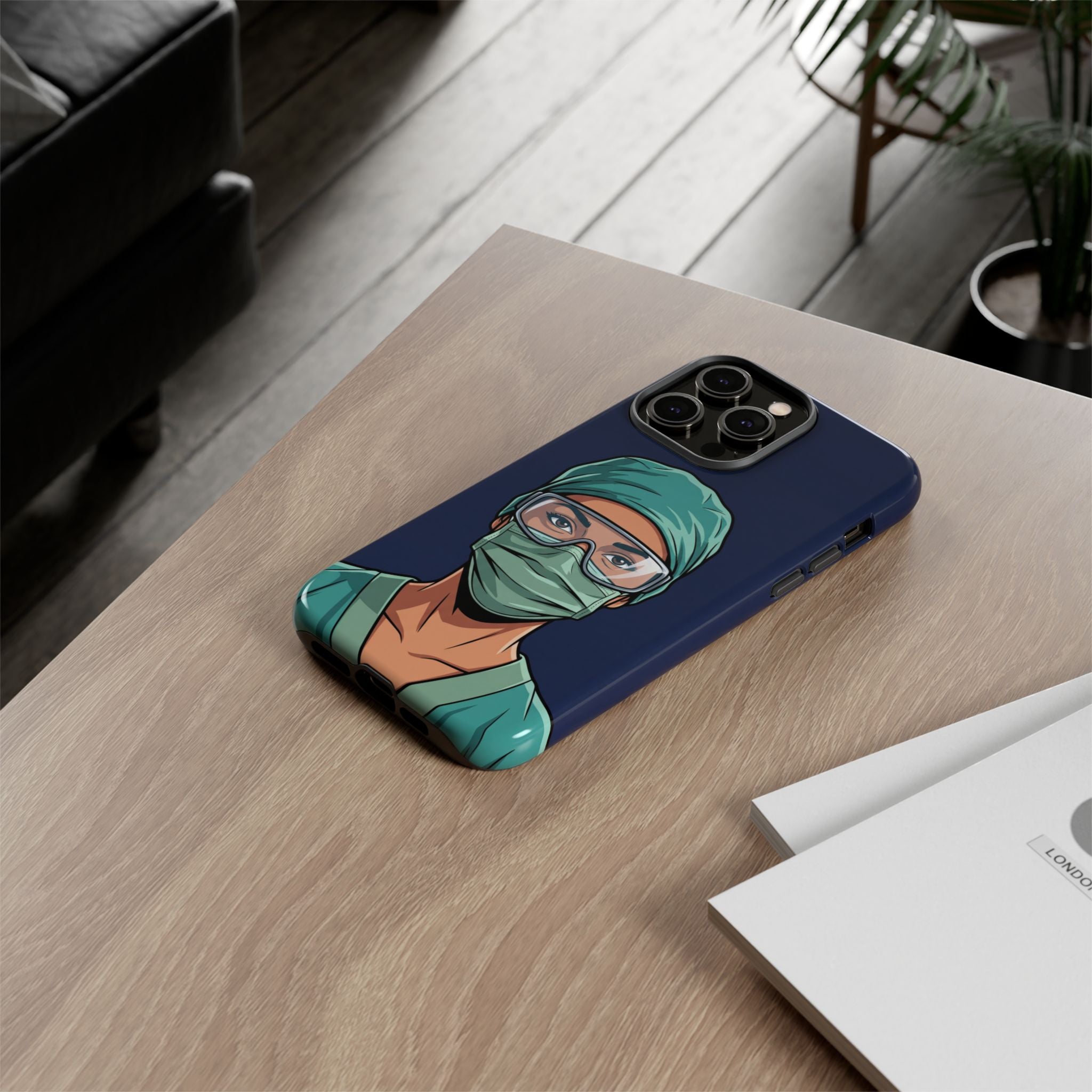 Nurse Illustrated Portrait Phone Case | iPhone & Samsung