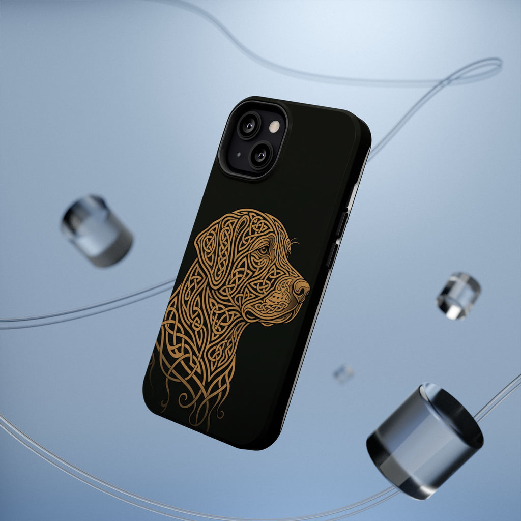 Celtic Knotwork Labrador Phone Case — Tough Magnetic Case with Wireless Charging