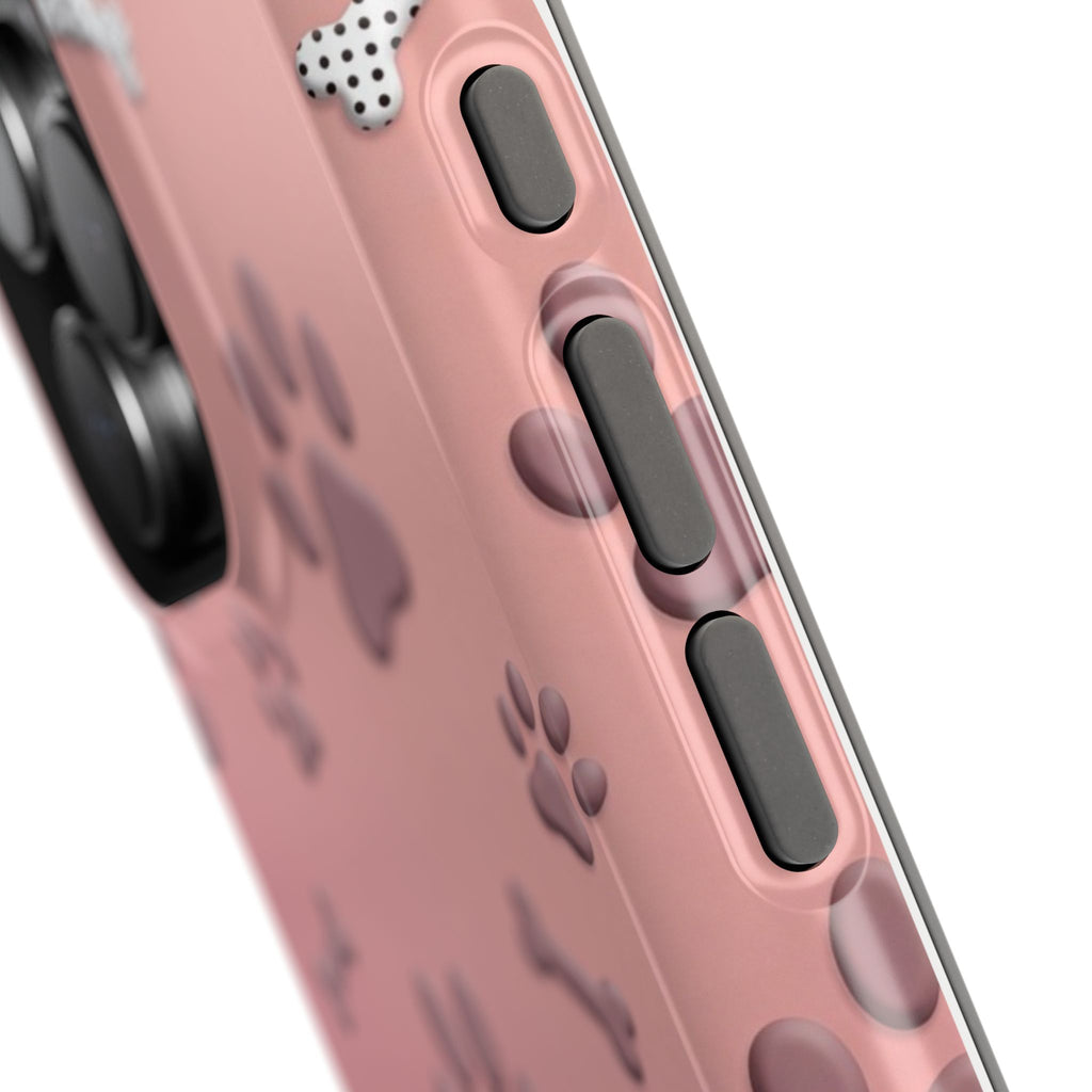 Paws & Bones Phone Case — Impact-Resistant Wireless Charging Cover
