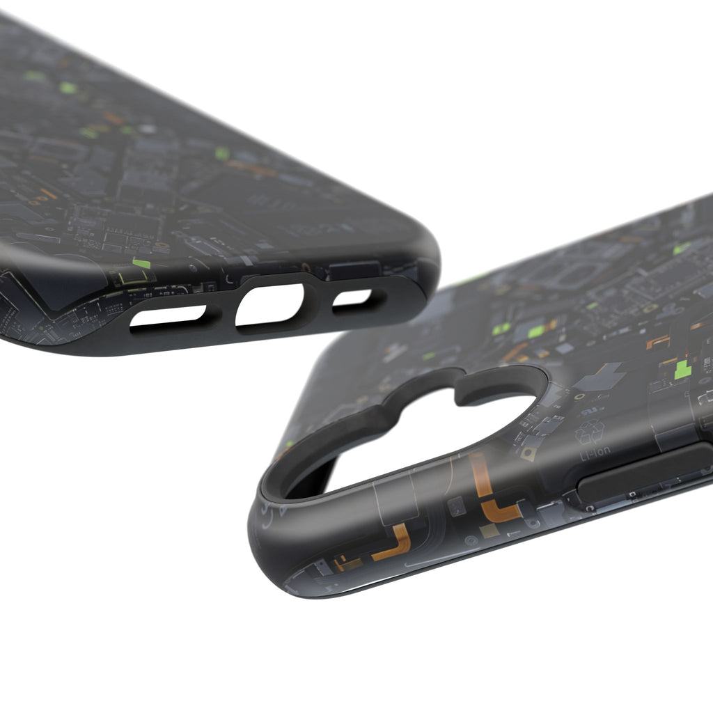 Circuit Core Phone Case — Motherboard Print Wireless Charging Cover