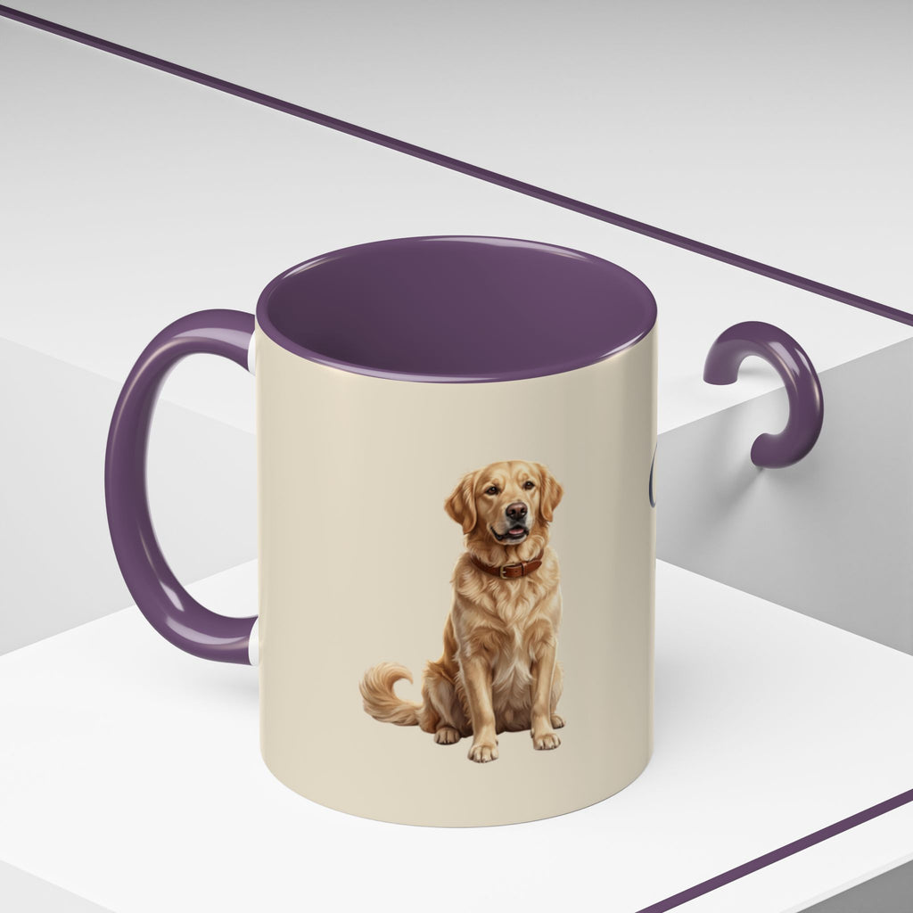 Personalized Golden Retriever Mug | Custom Name & Message Dog Mom Dad Coffee Mug