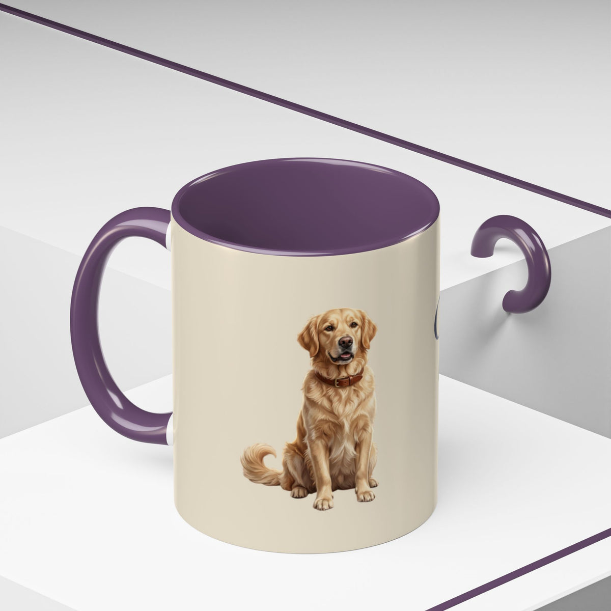 Personalized Golden Retriever Mug | Custom Name & Message Dog Mom Dad Coffee Mug