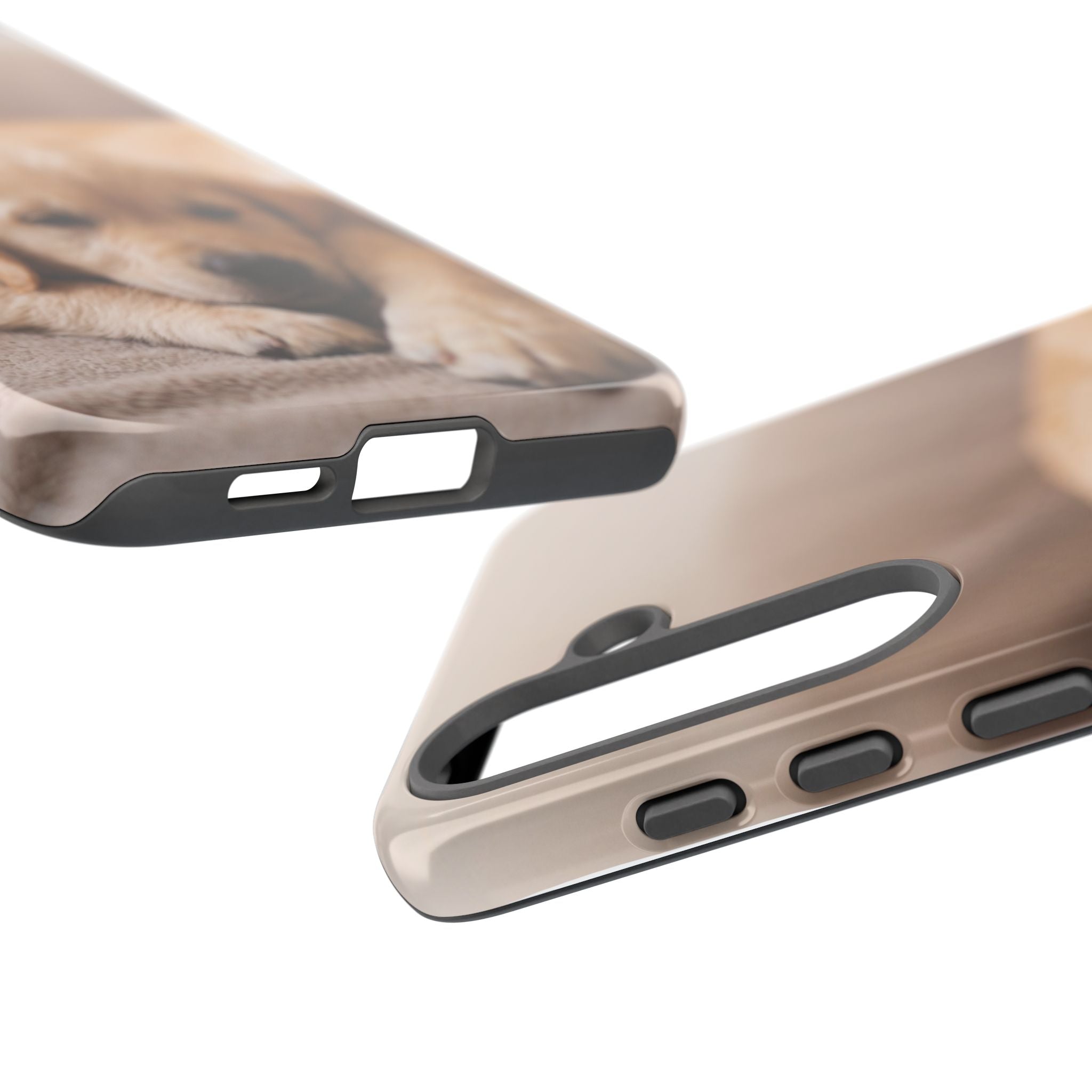 Sleepy Golden Retriever Puppy Phone Case | Cozy Cuddly Puppy Portrait | Samsung & iPhone