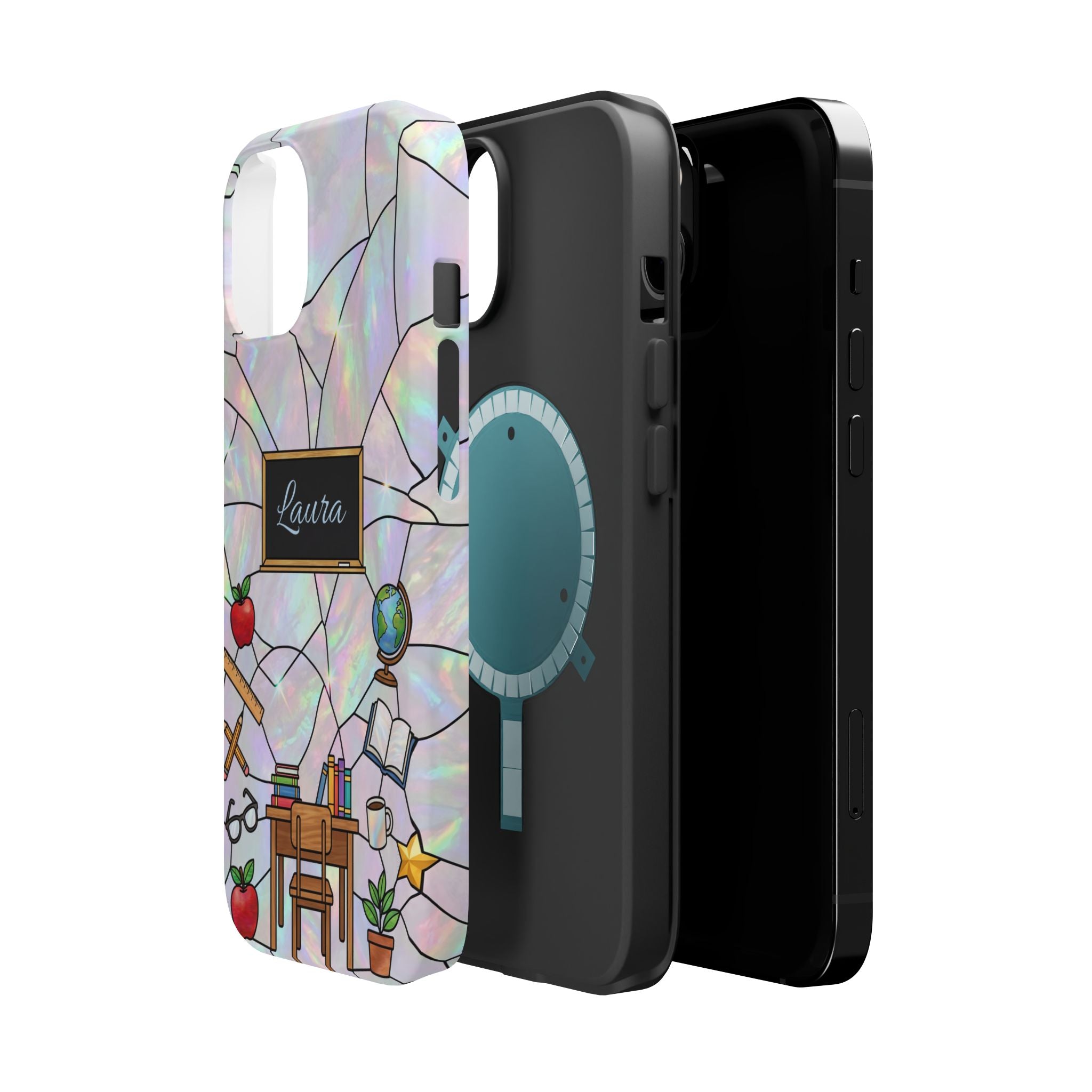 Personalized Teacher Phone Case — Impact-Resistant Wireless Charging Cover