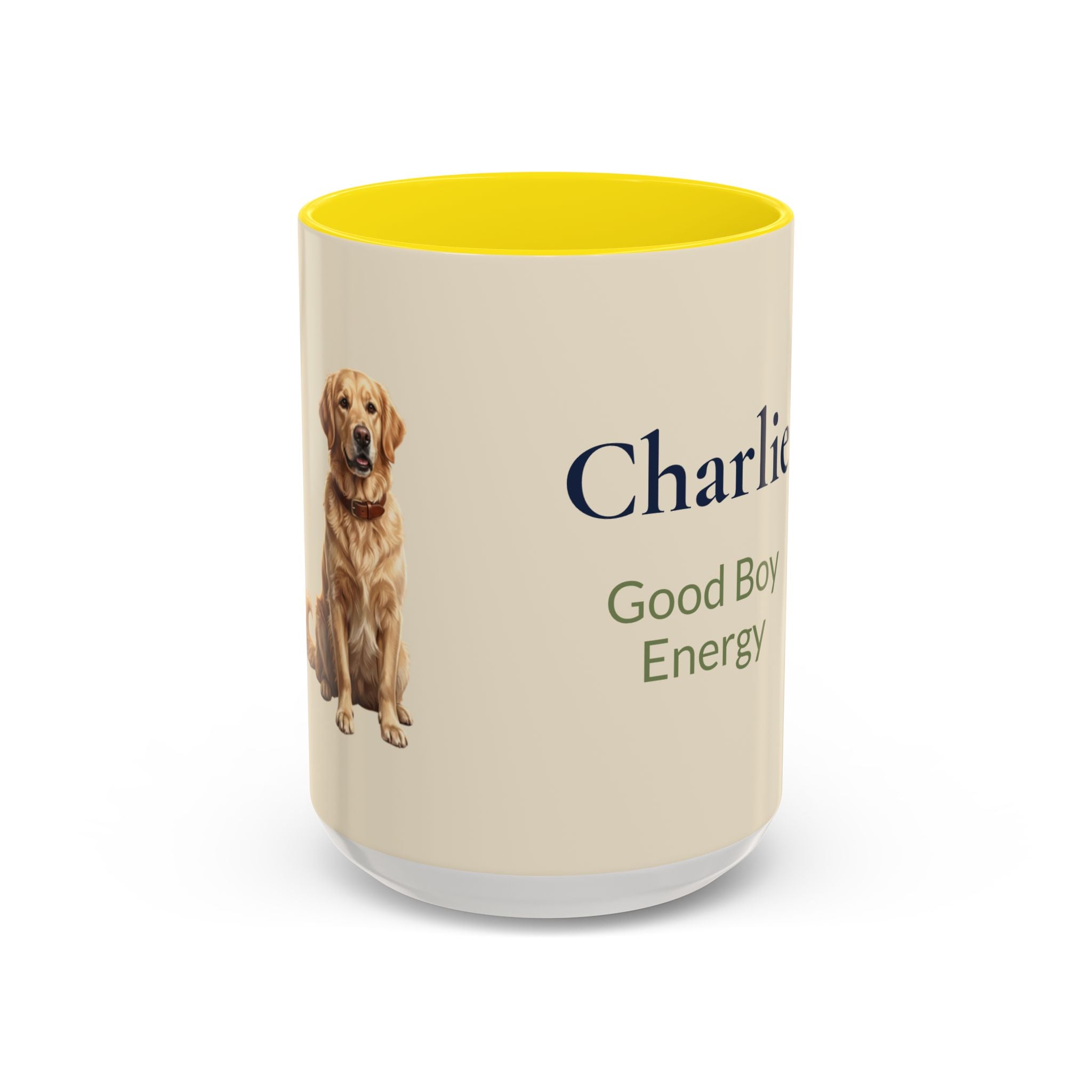 Personalized Golden Retriever Mug | Custom Name & Message Dog Mom Dad Coffee Mug