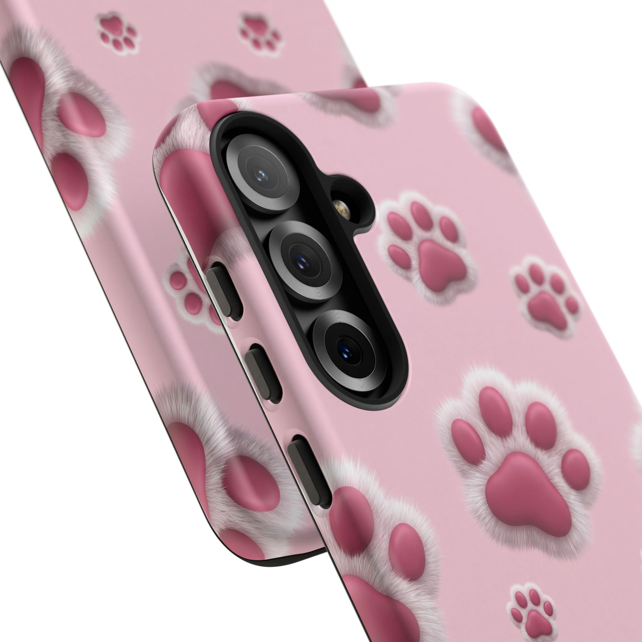 iphone & Samsung - Pink Paws Tough Phone Case — Cute Protective iPhone Cover